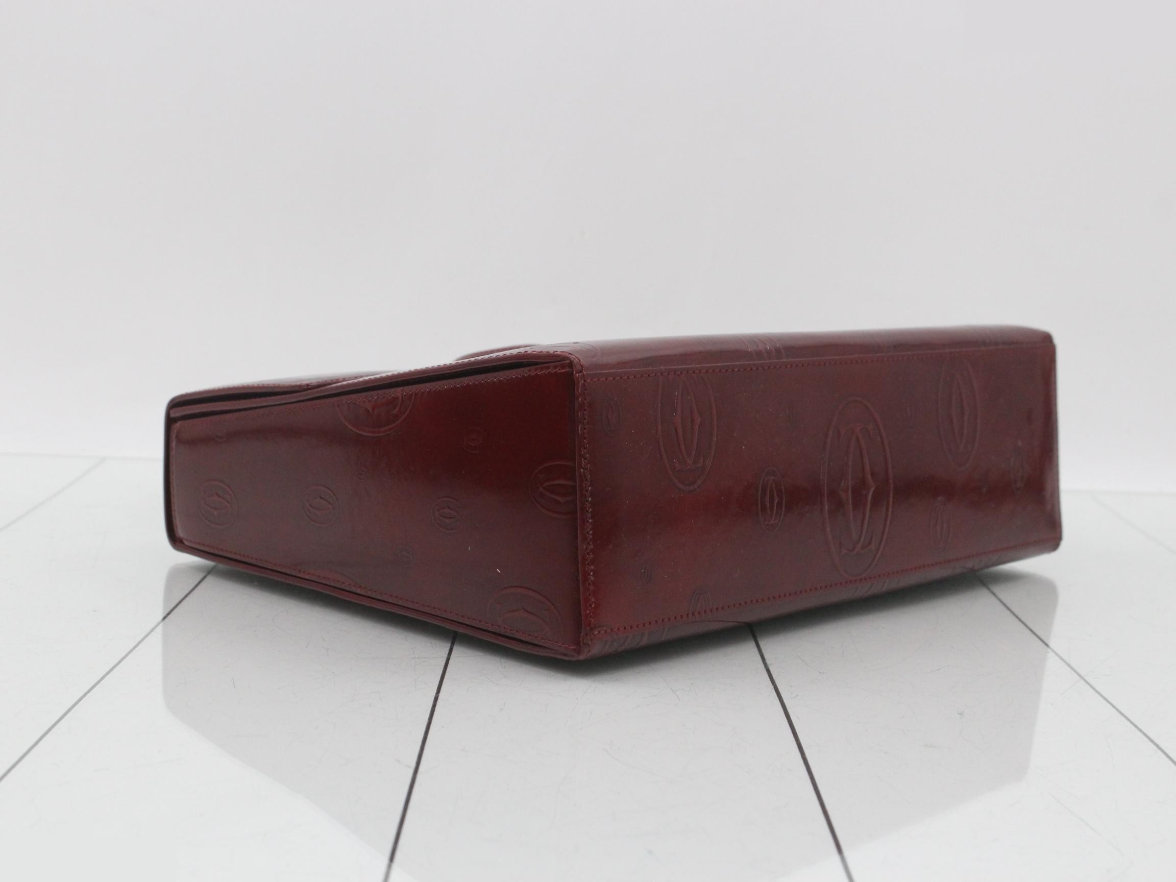 Happy Birthday Enamel Handbag, Bordeaux — view 5
