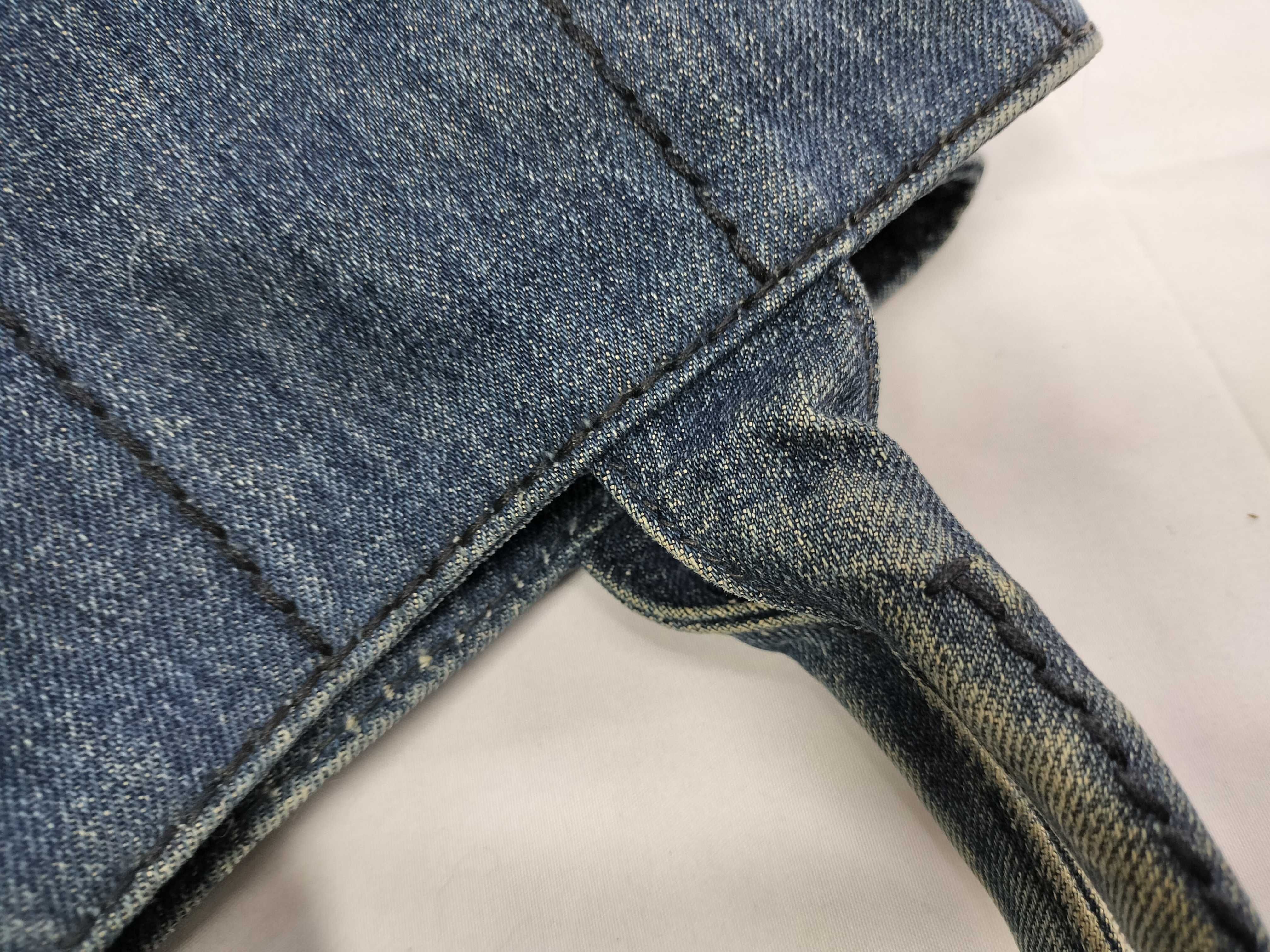denim hand tote bag — view 5