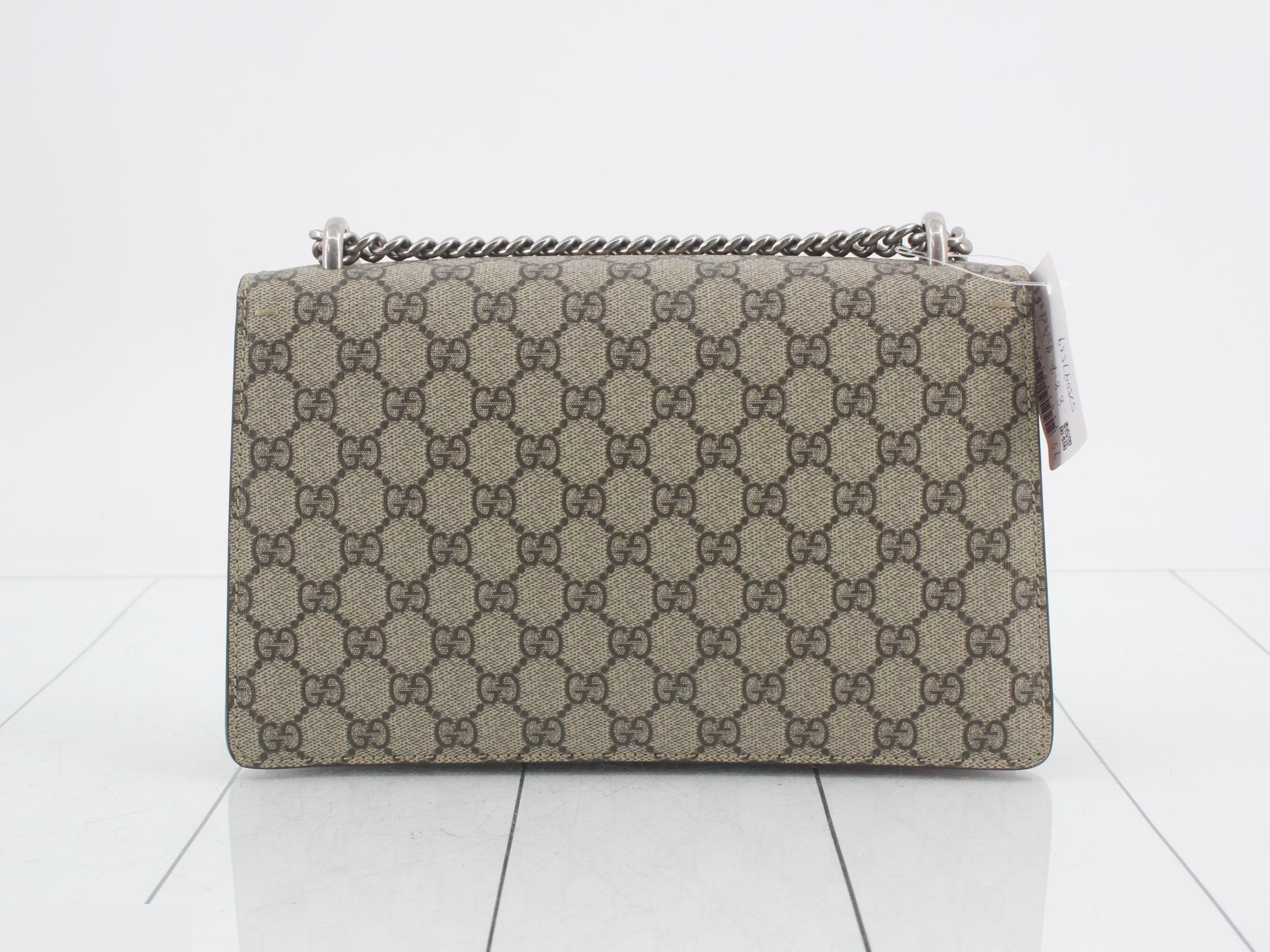 Dionysus GG Supreme Suede Chain Shoulder Bag — view 2