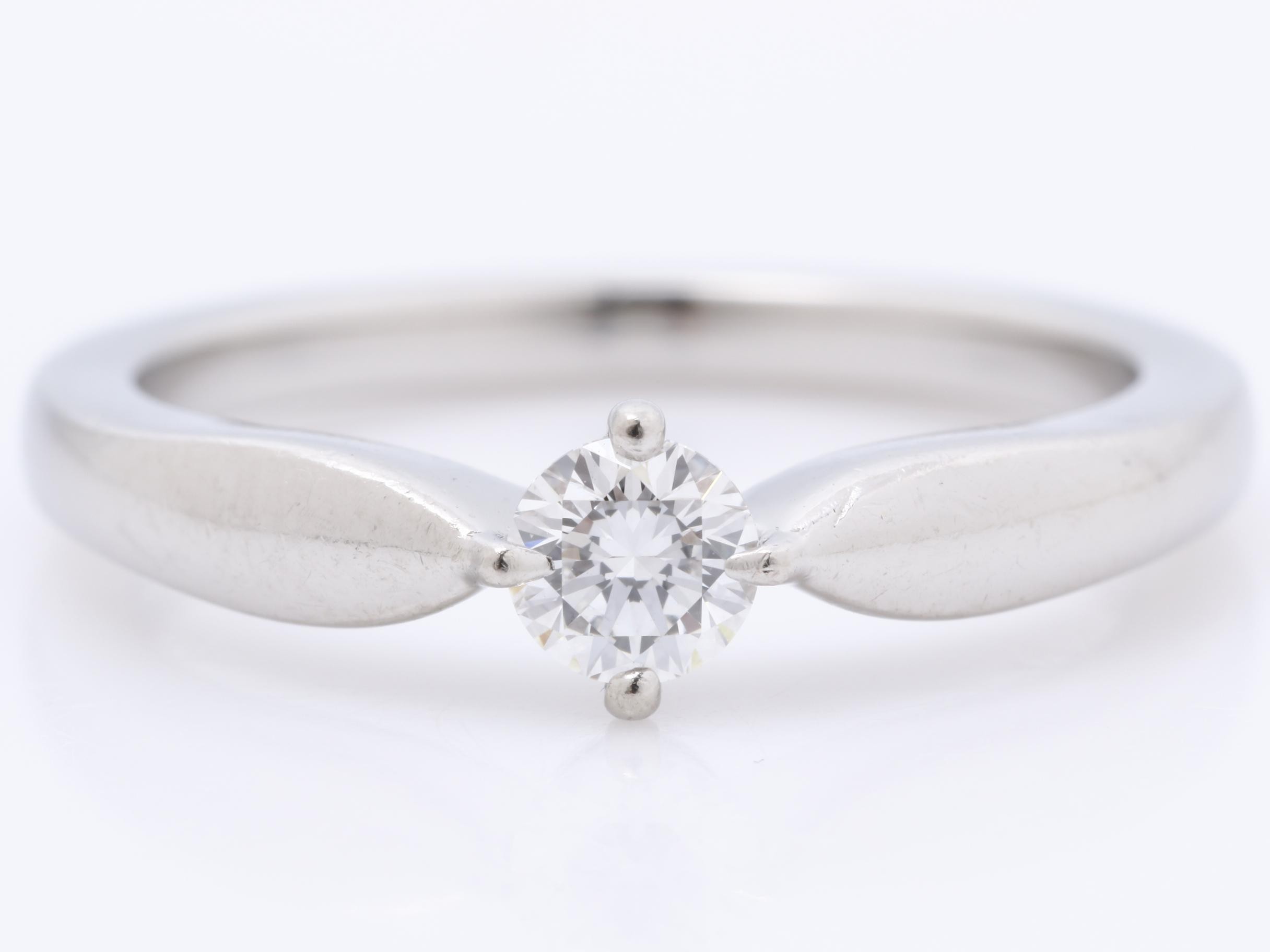 PT950 4.5G Diamond Ring #9 — view 2