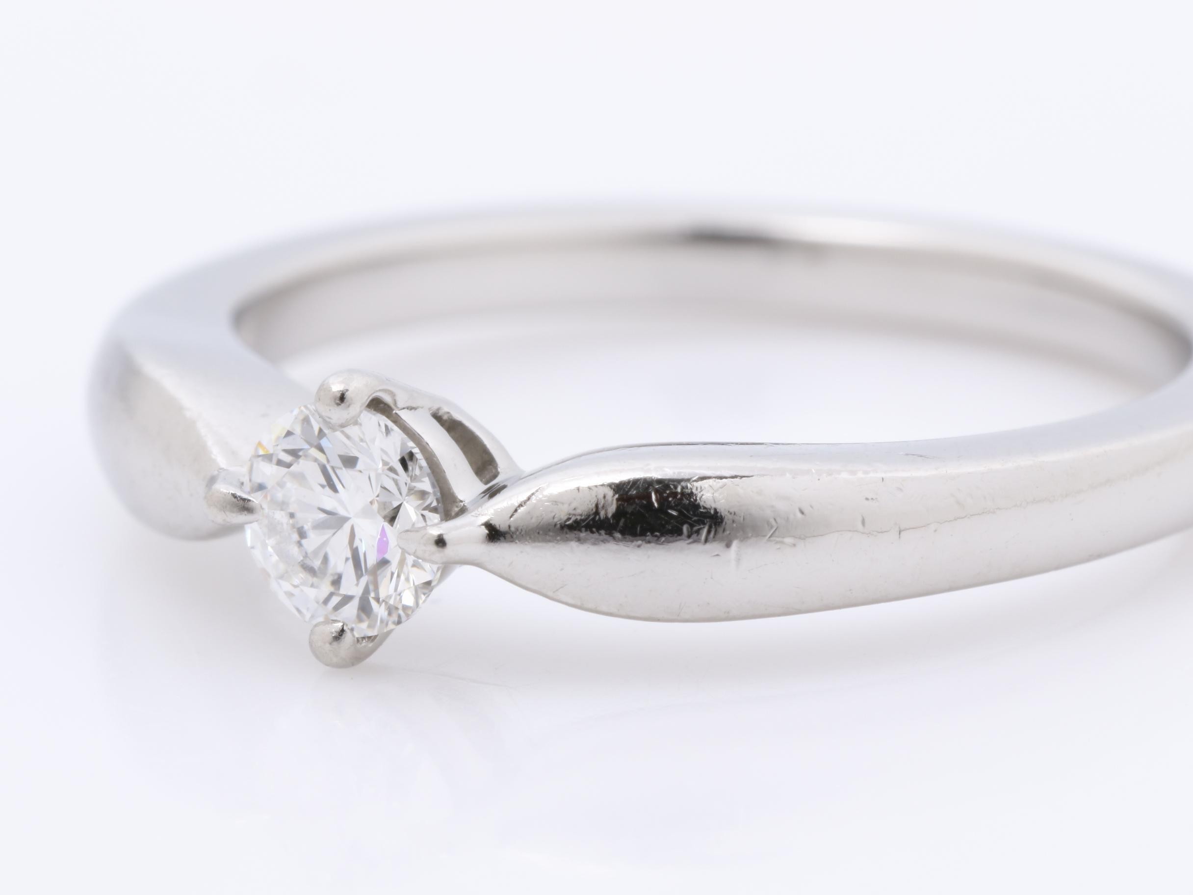PT950 4.5G Diamond Ring #9 — view 3