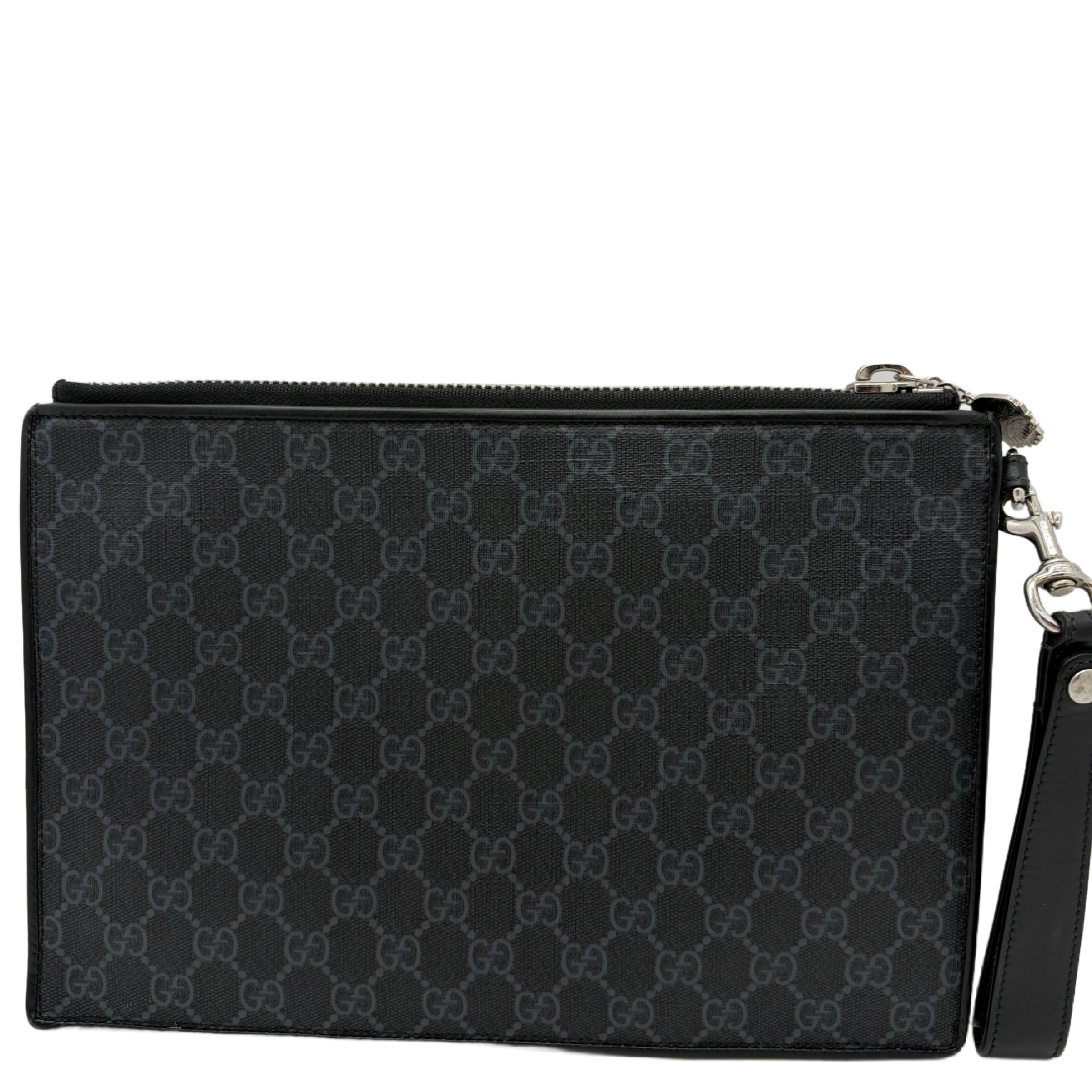 Courier GG Supreme Tiger Patch Clutch Bag — view 2