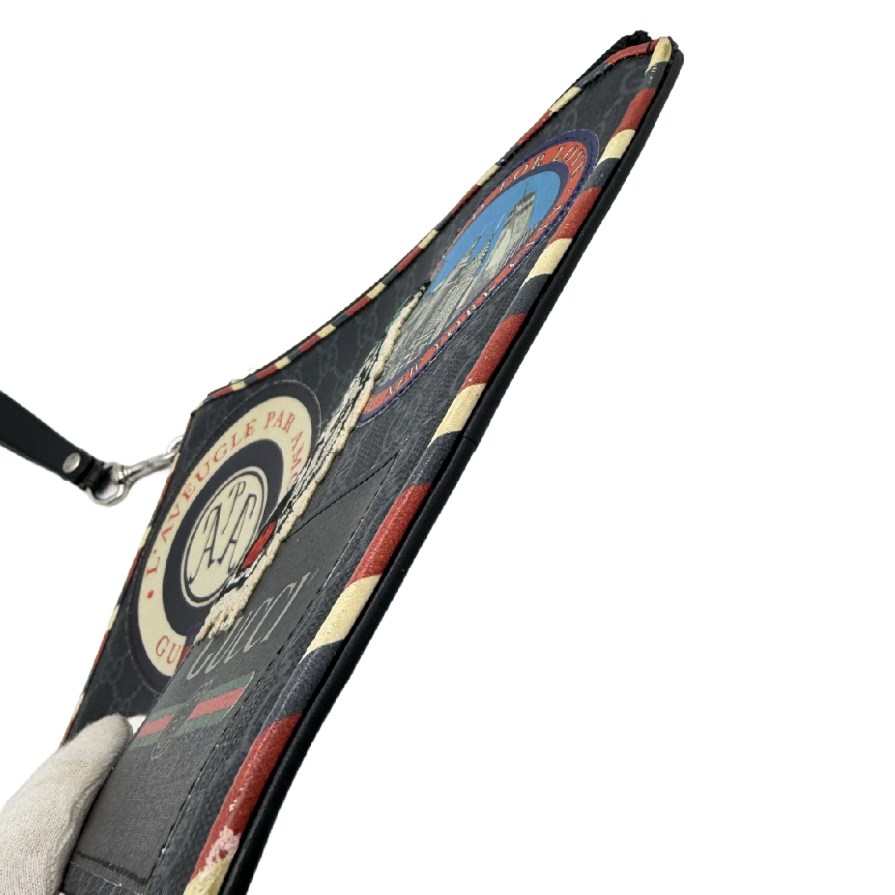 Courier GG Supreme Tiger Patch Clutch Bag — view 7