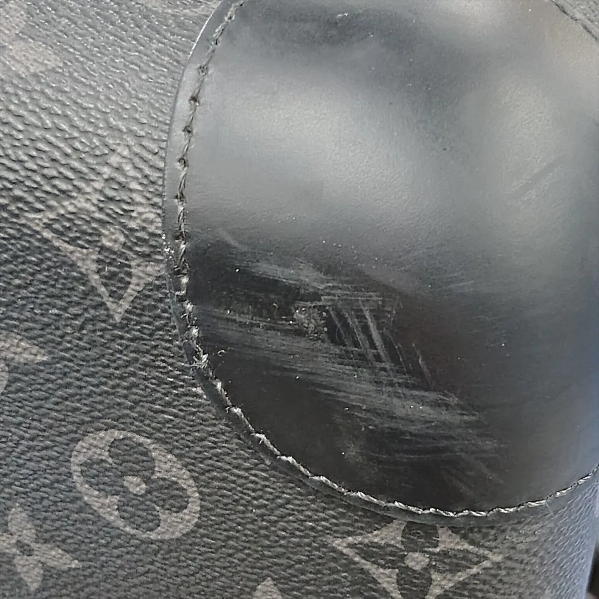 [Individually packaged] Louis Vuitton Monogram Eclipse Horizon 55 M23002 Black with initials, RFID responsive, PIN code 901 — view 15