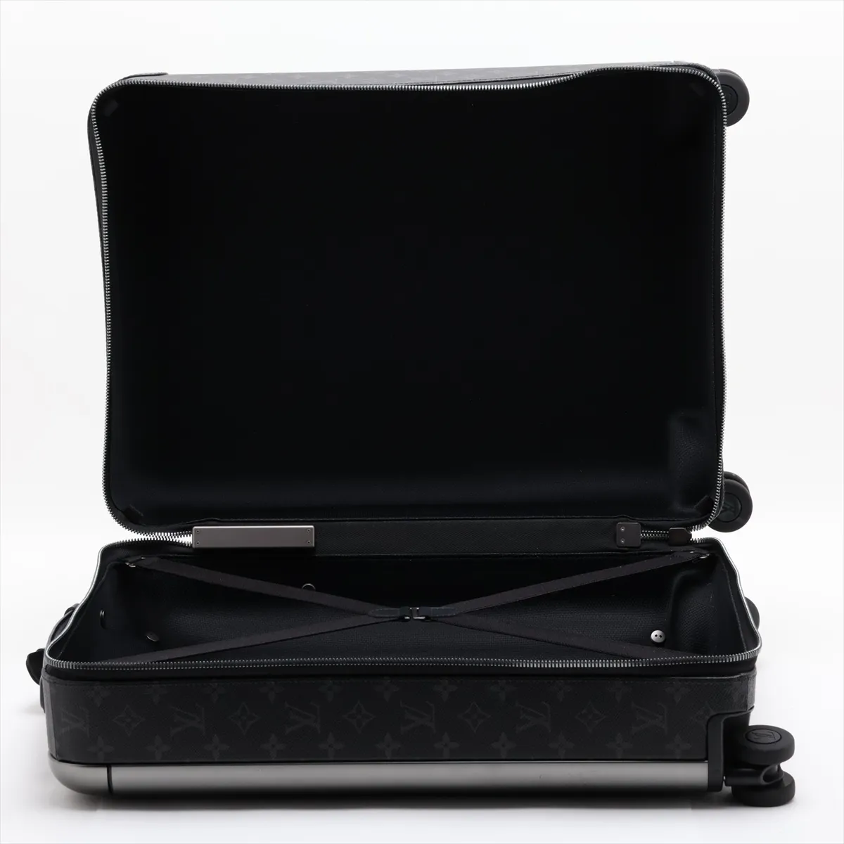 [Individually packaged] Louis Vuitton Monogram Eclipse Horizon 55 M23002 Black with initials, RFID responsive, PIN code 901 — view 5