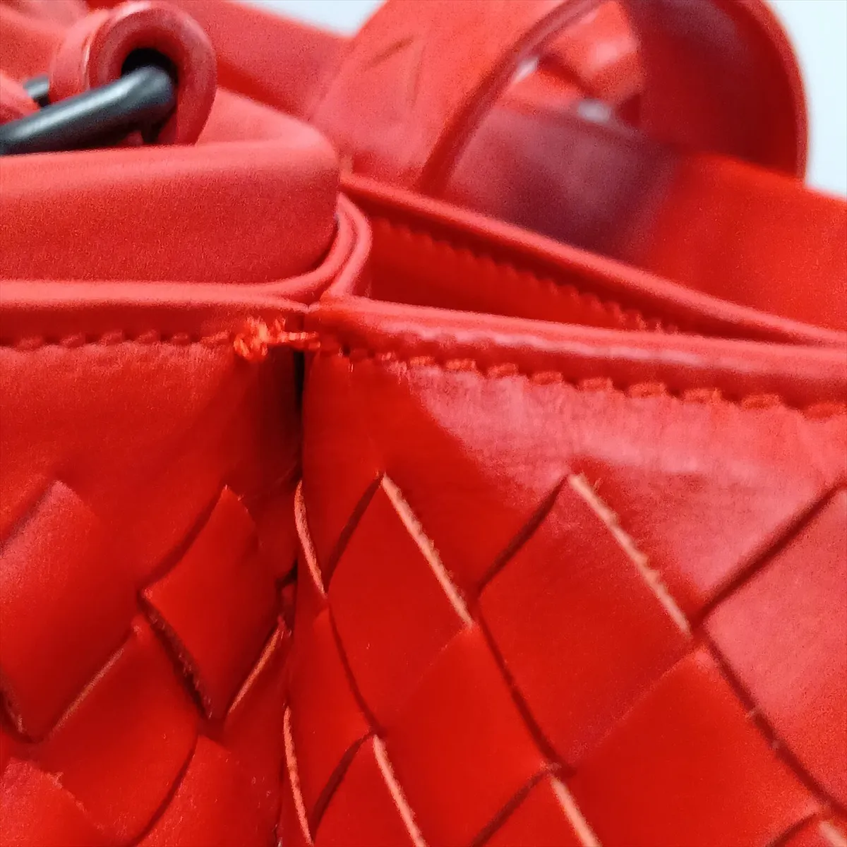 Roma Leather 2-Way Handbag, Red — view 13