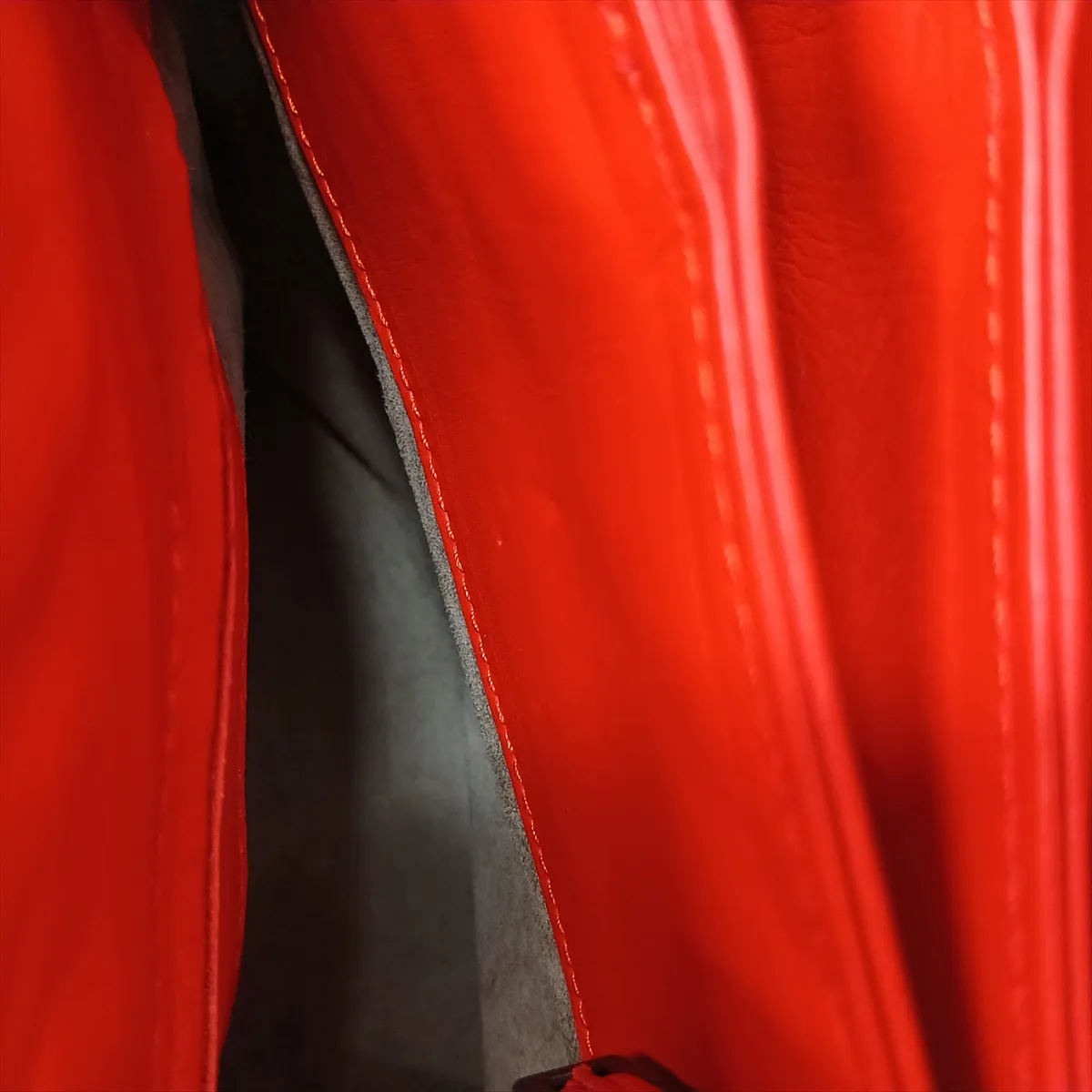Roma Leather 2-Way Handbag, Red — view 15
