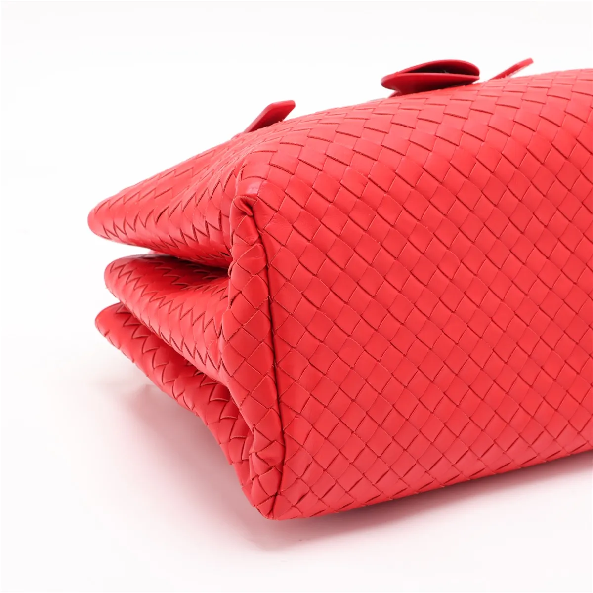 Roma Leather 2-Way Handbag, Red — view 4