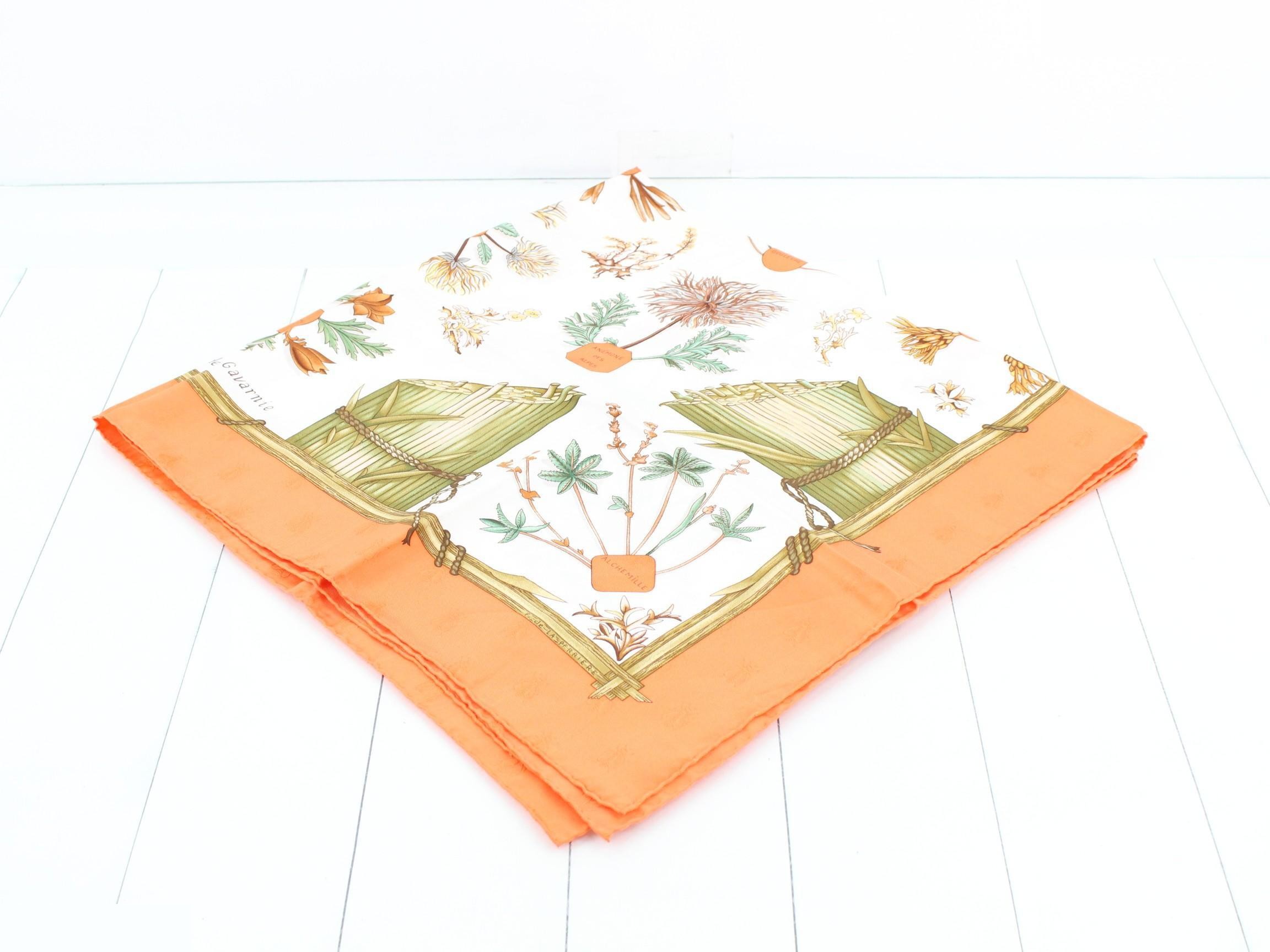 Carre 90 Herbier de Gavarnie Silk Scarf — view 2