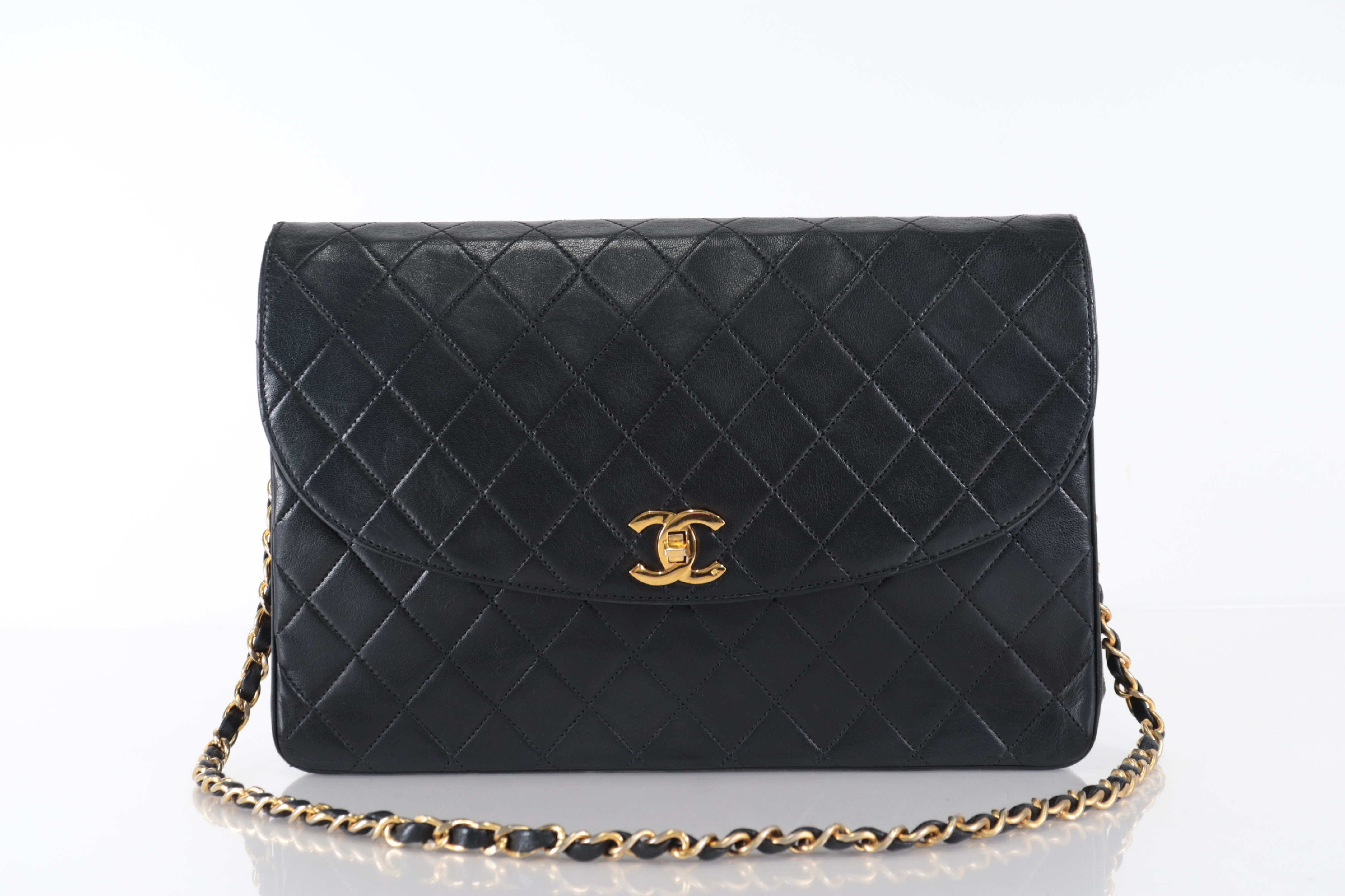 Matelassé Lambskin Chain Shoulder Bag (Series 0)