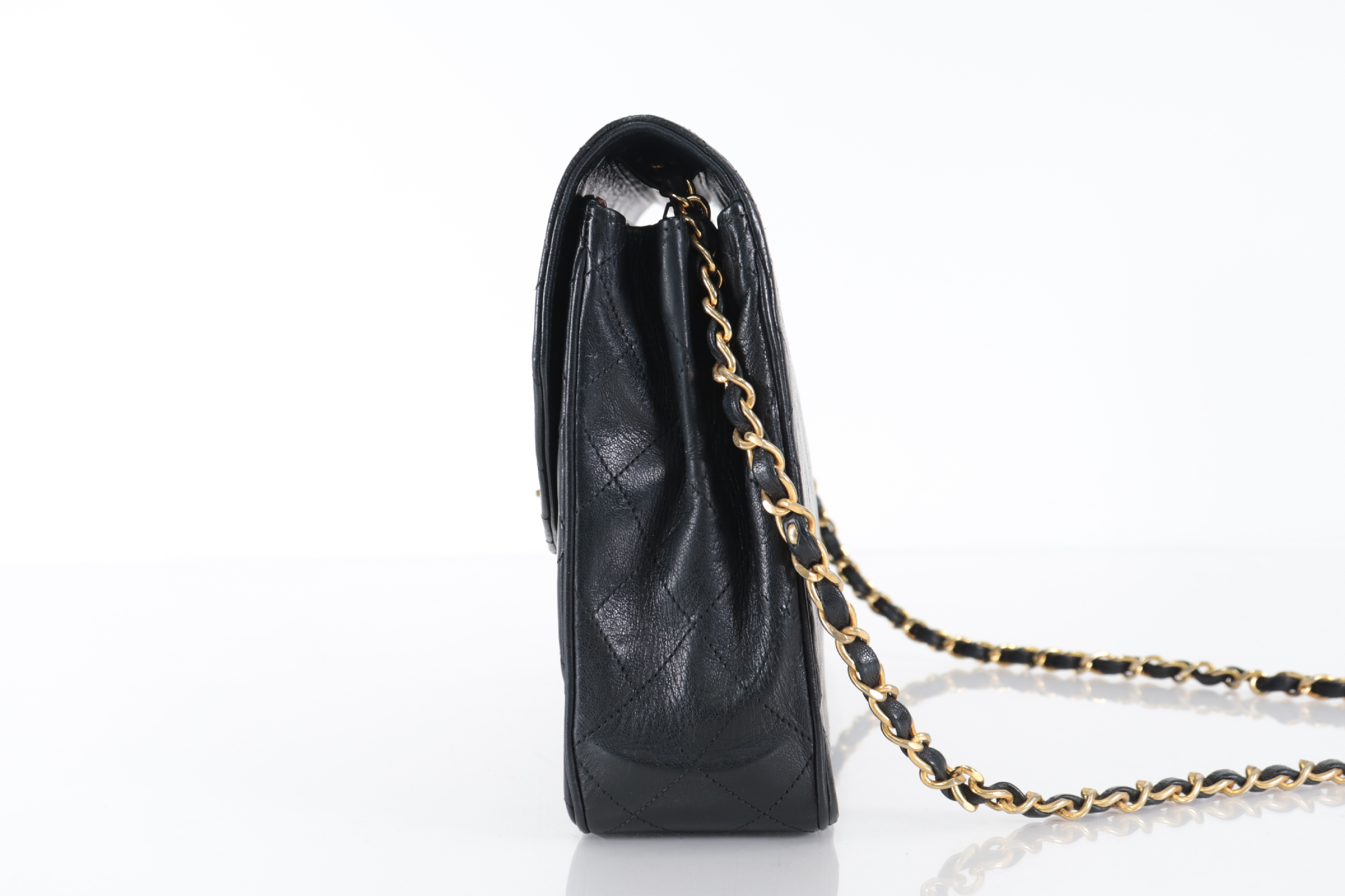 Matelassé Lambskin Chain Shoulder Bag (Series 0) — view 4