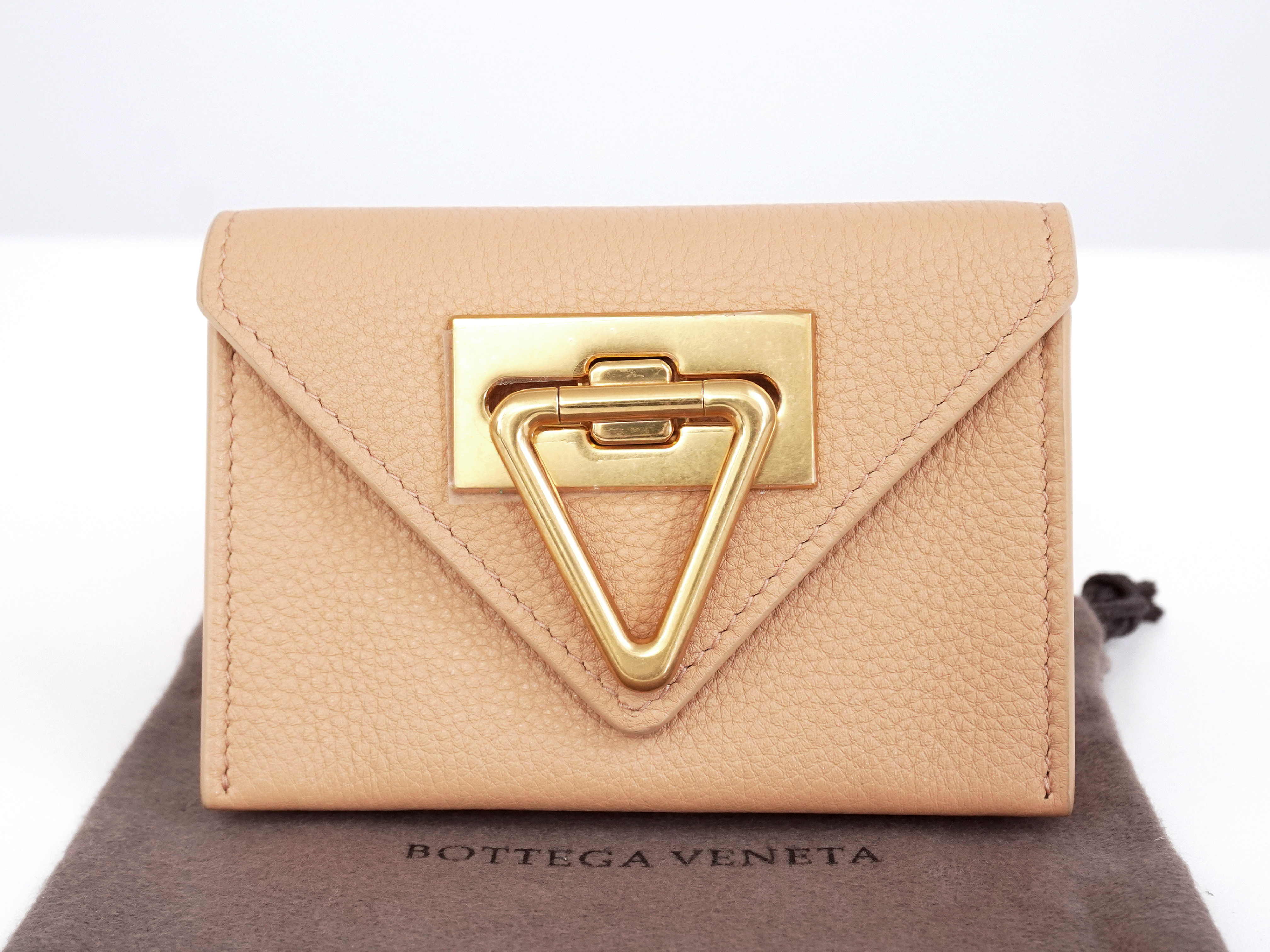Triangle Metal Closure Accordion Coin Case Wallet