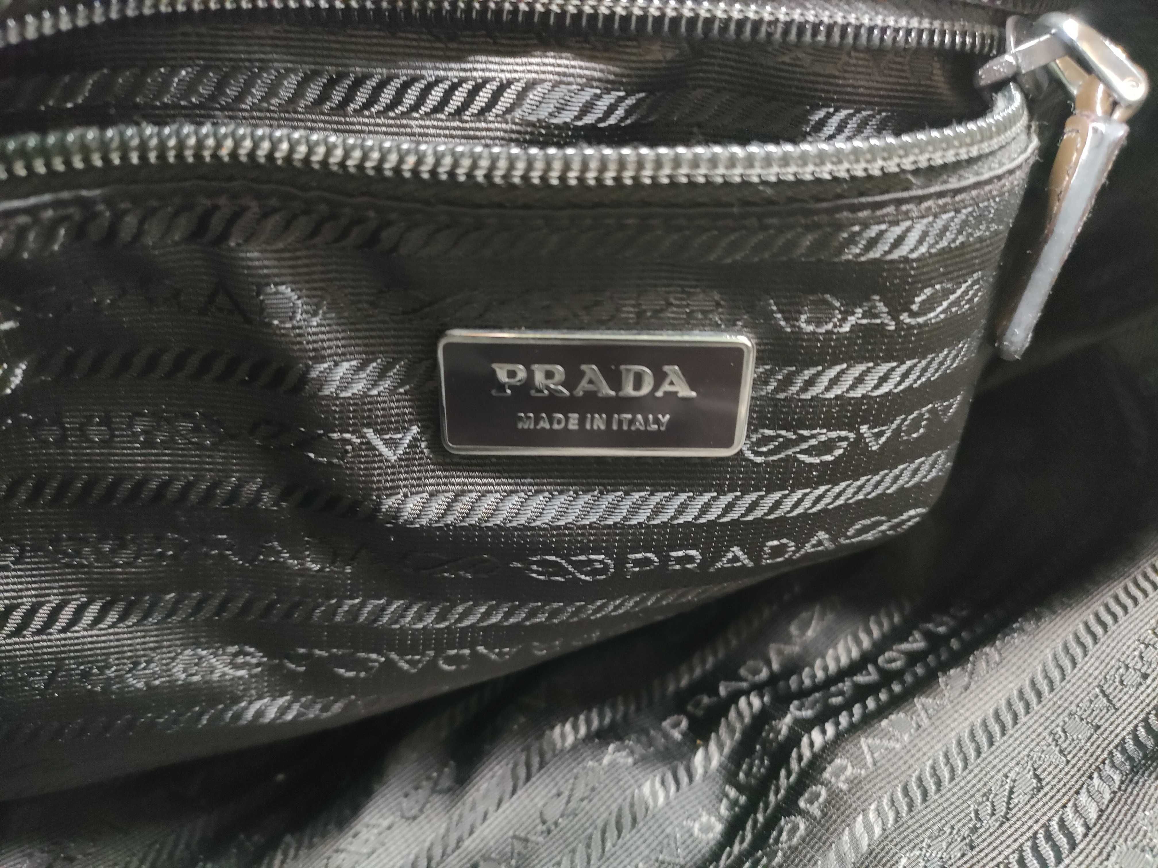 Nylon Shoulder Bag, Khaki — view 12
