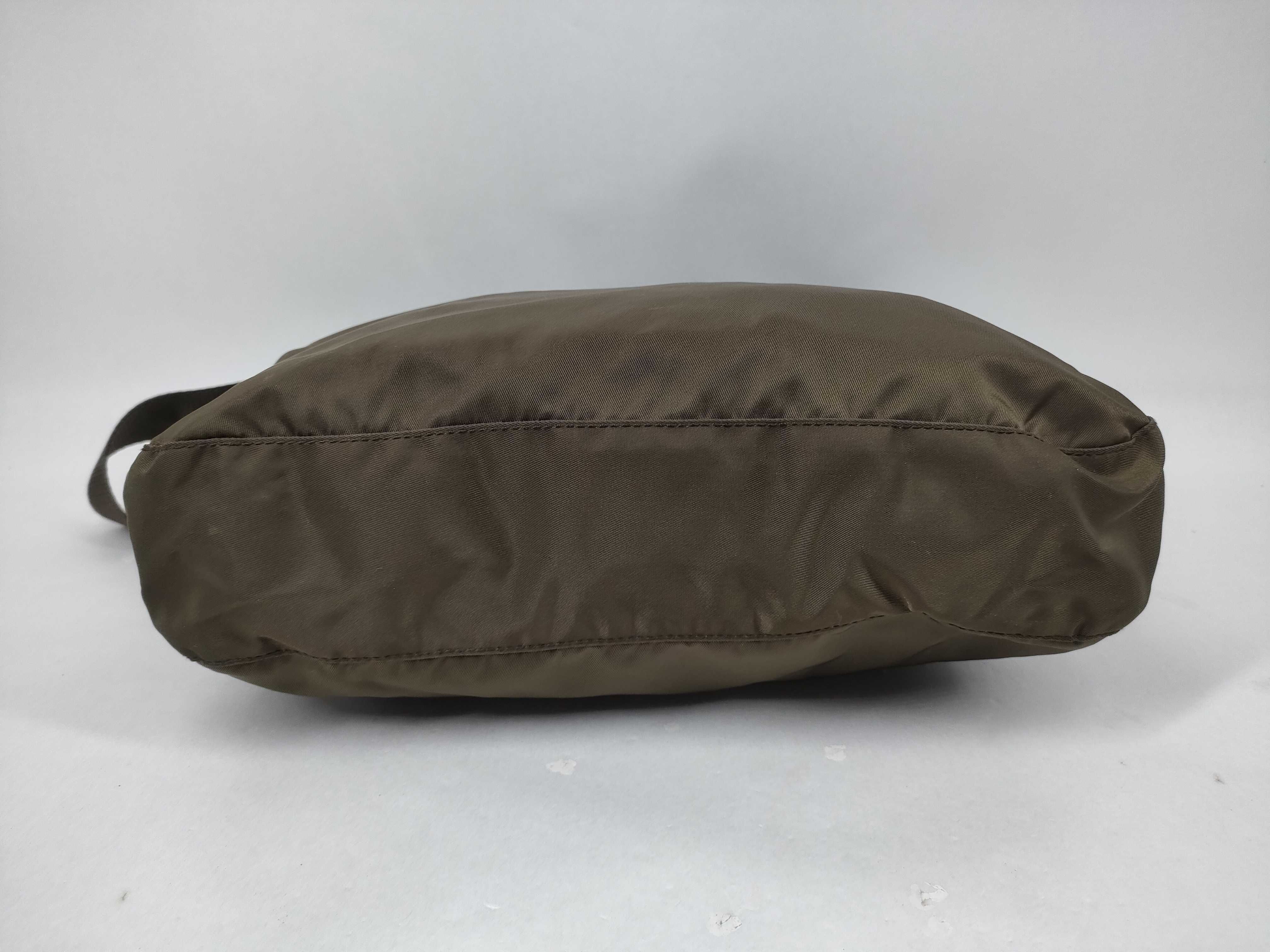 Nylon Shoulder Bag, Khaki — view 3