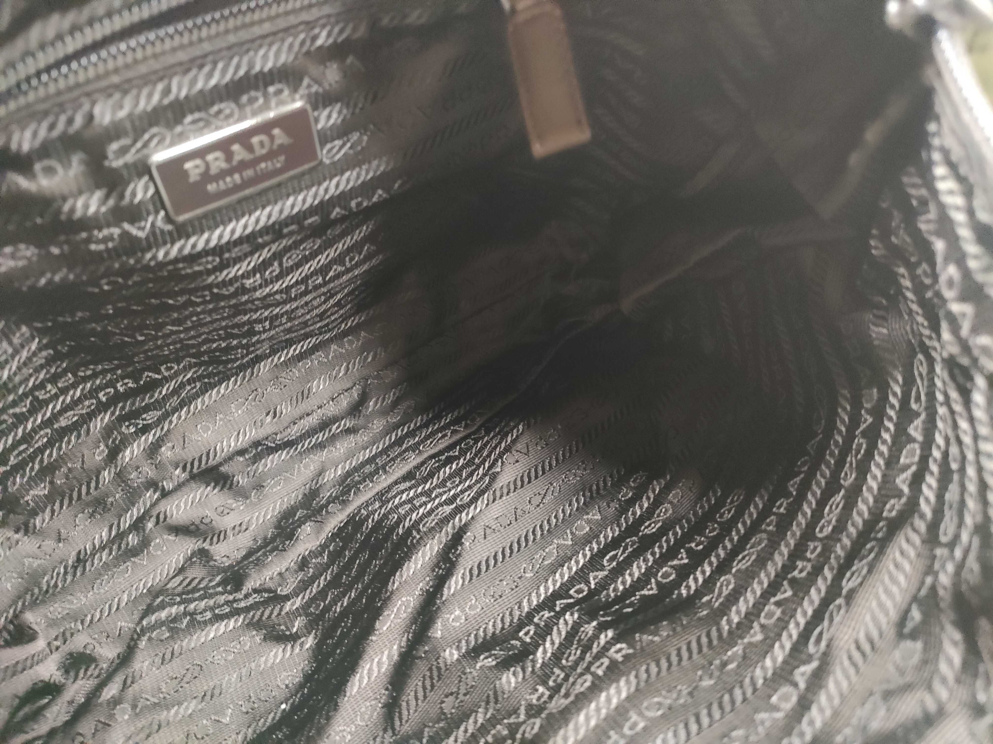 Nylon Shoulder Bag, Khaki — view 10