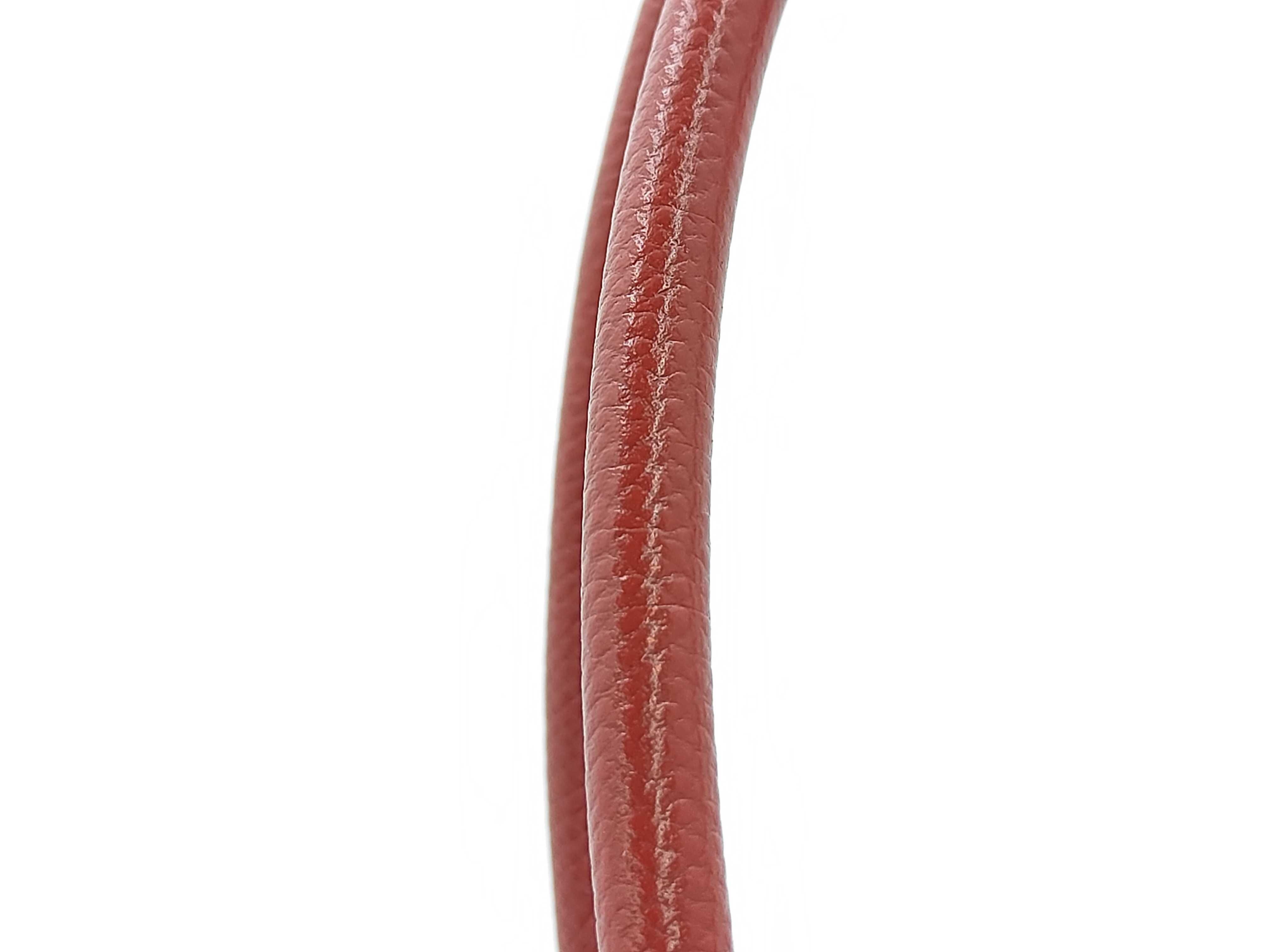 Plume 28 Courchevel Rouge Vif Handbag ( G stamp) — view 4