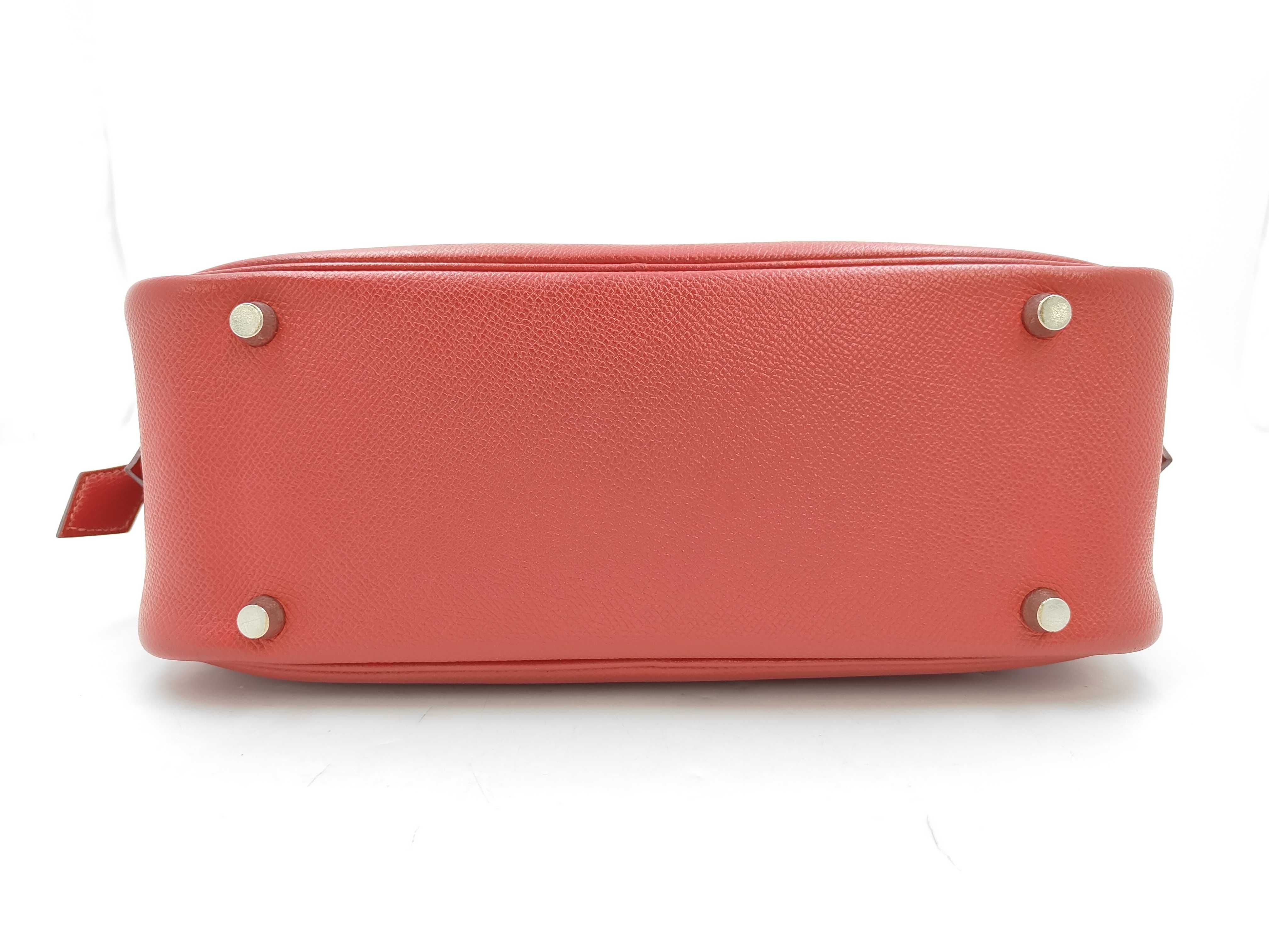 Plume 28 Courchevel Rouge Vif Handbag ( G stamp) — view 8