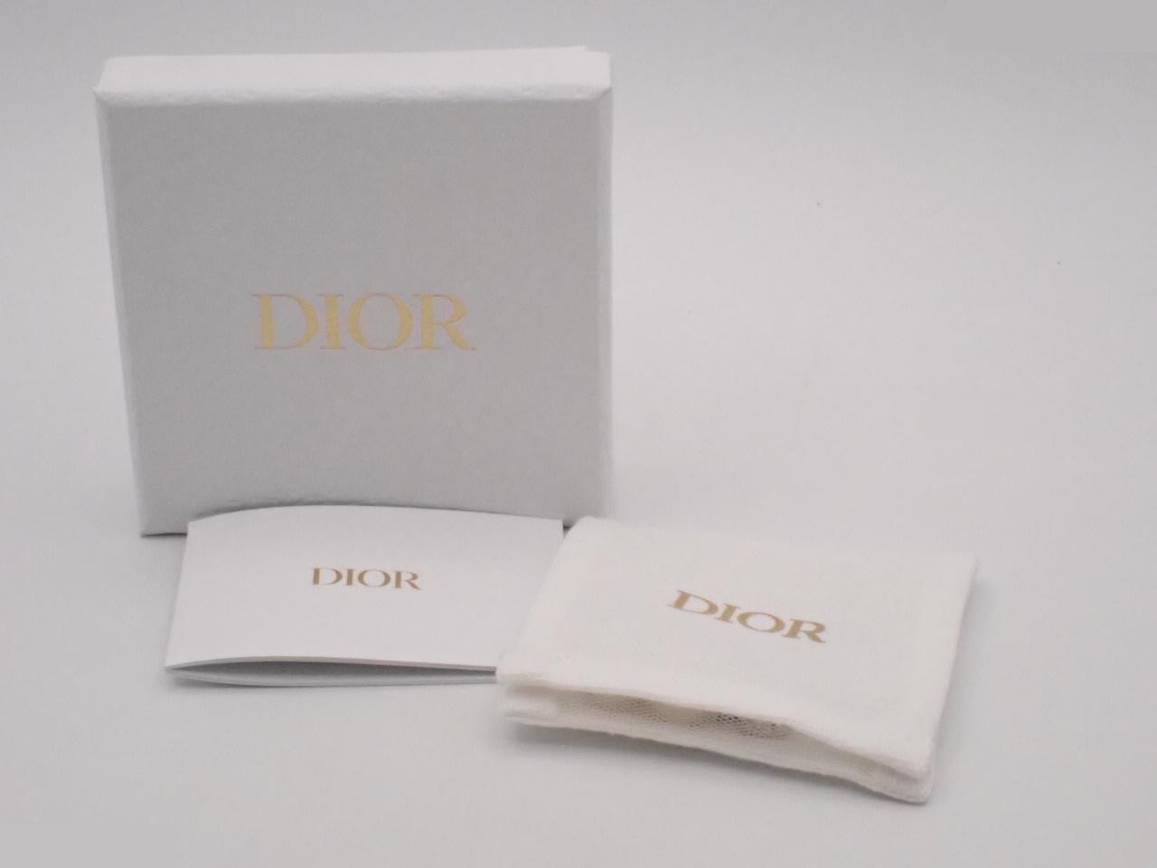 CD logo rhinestone earrings — view 4