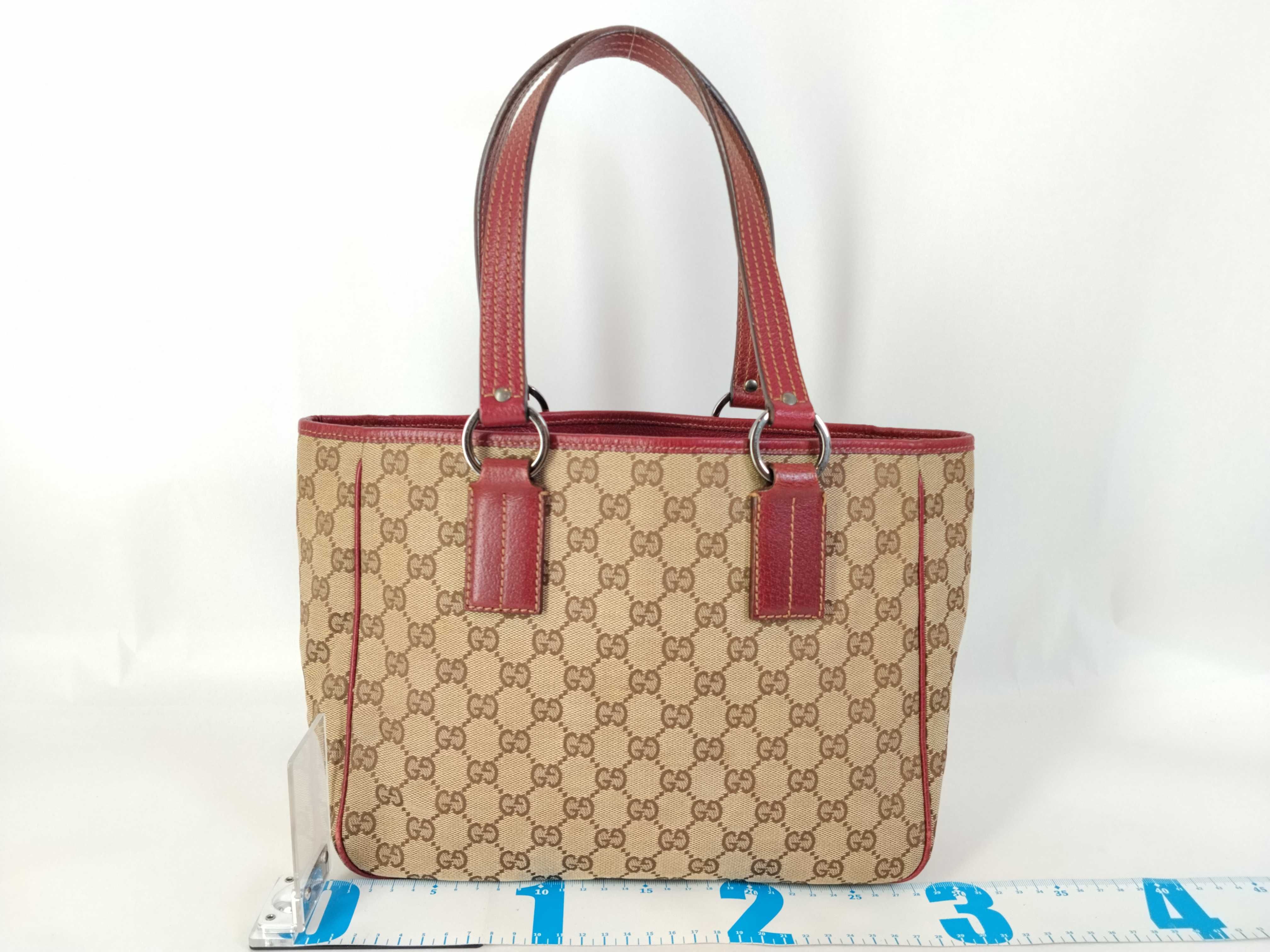 GG Canvas Tote Bag, Gucci Handbag, Tote Bag, GG Canvas Leather, Beige Tote Bag — view 2
