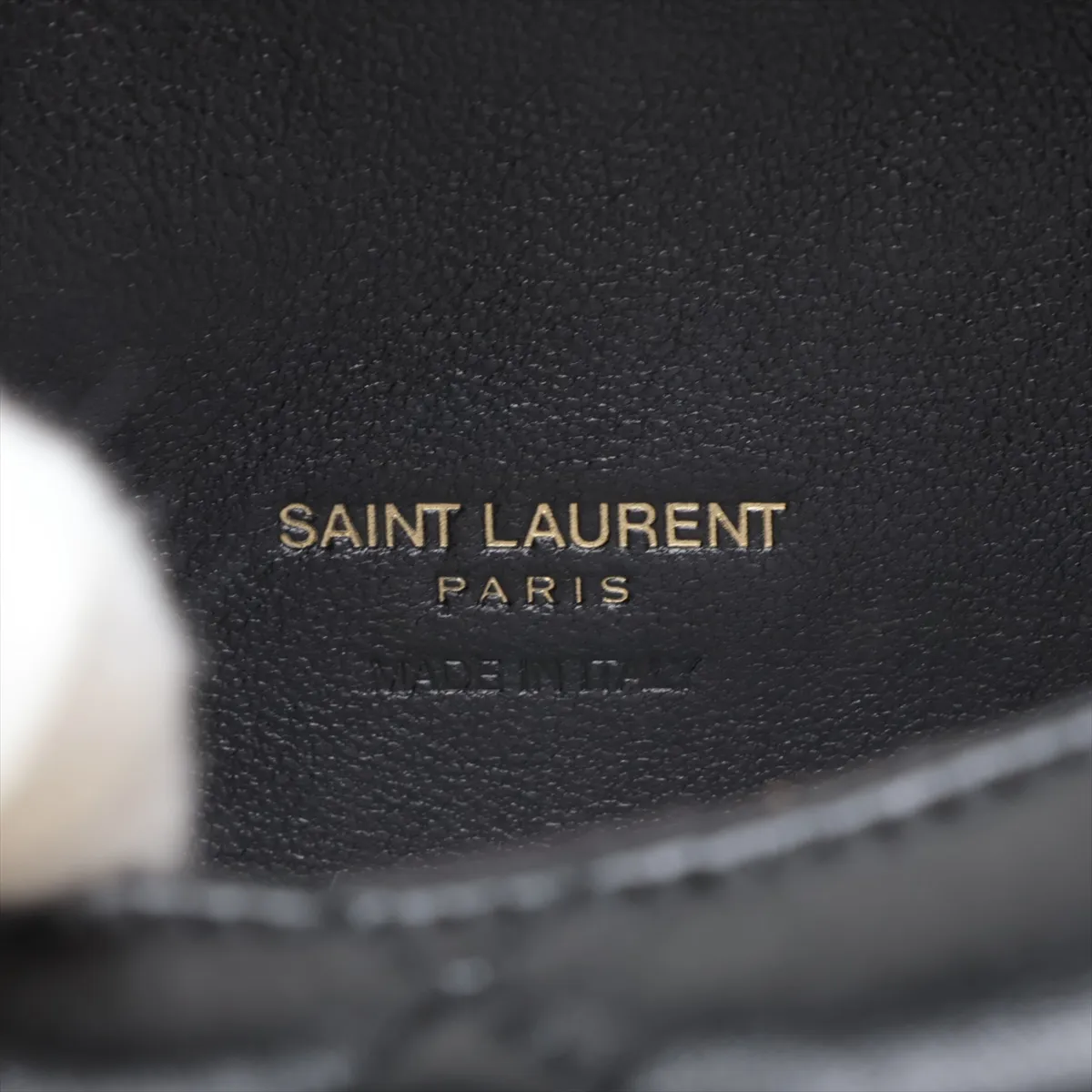 Icarino 851689 Leather Handbag, Black — view 8