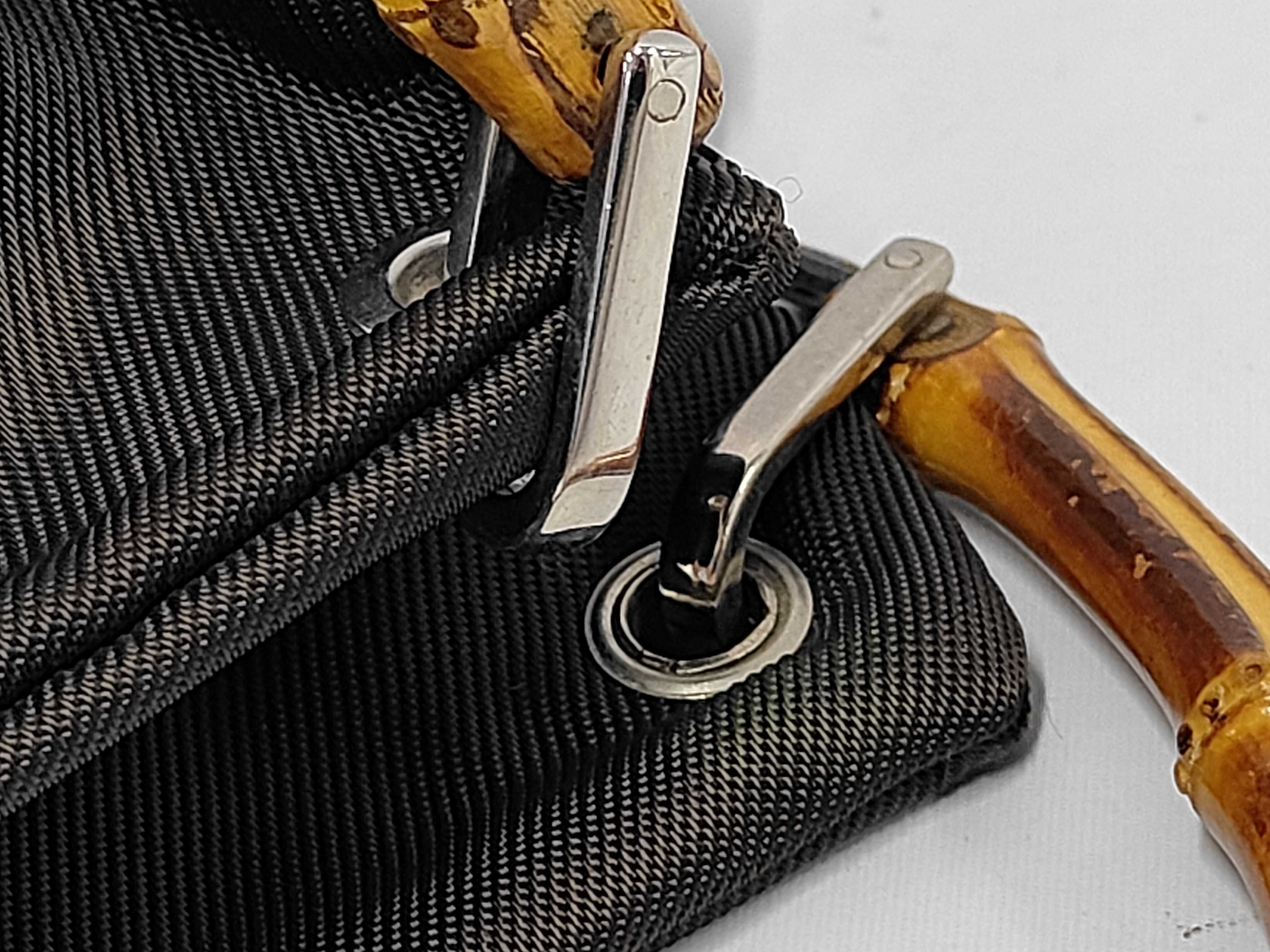 bag with brown bamboo handles. — view 7