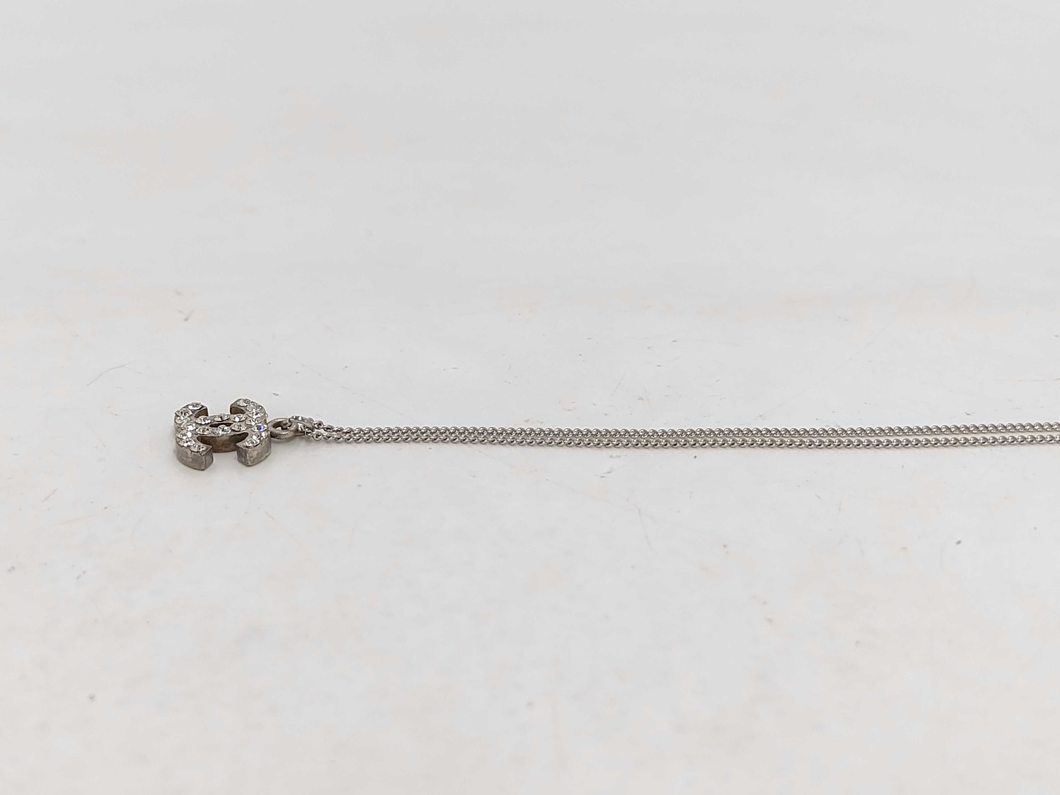 Coco Mark Rhinestone Necklace 06P — view 3