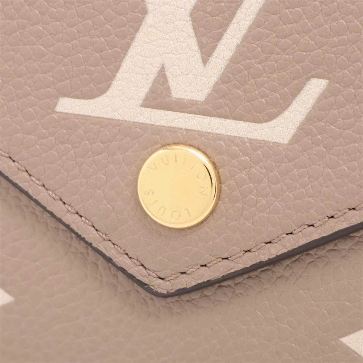 Bicolor Monogram Empreinte Portefeuille Victorine M81861 Tourtrell Crème Compact Wallet (RFID detected) — view 9