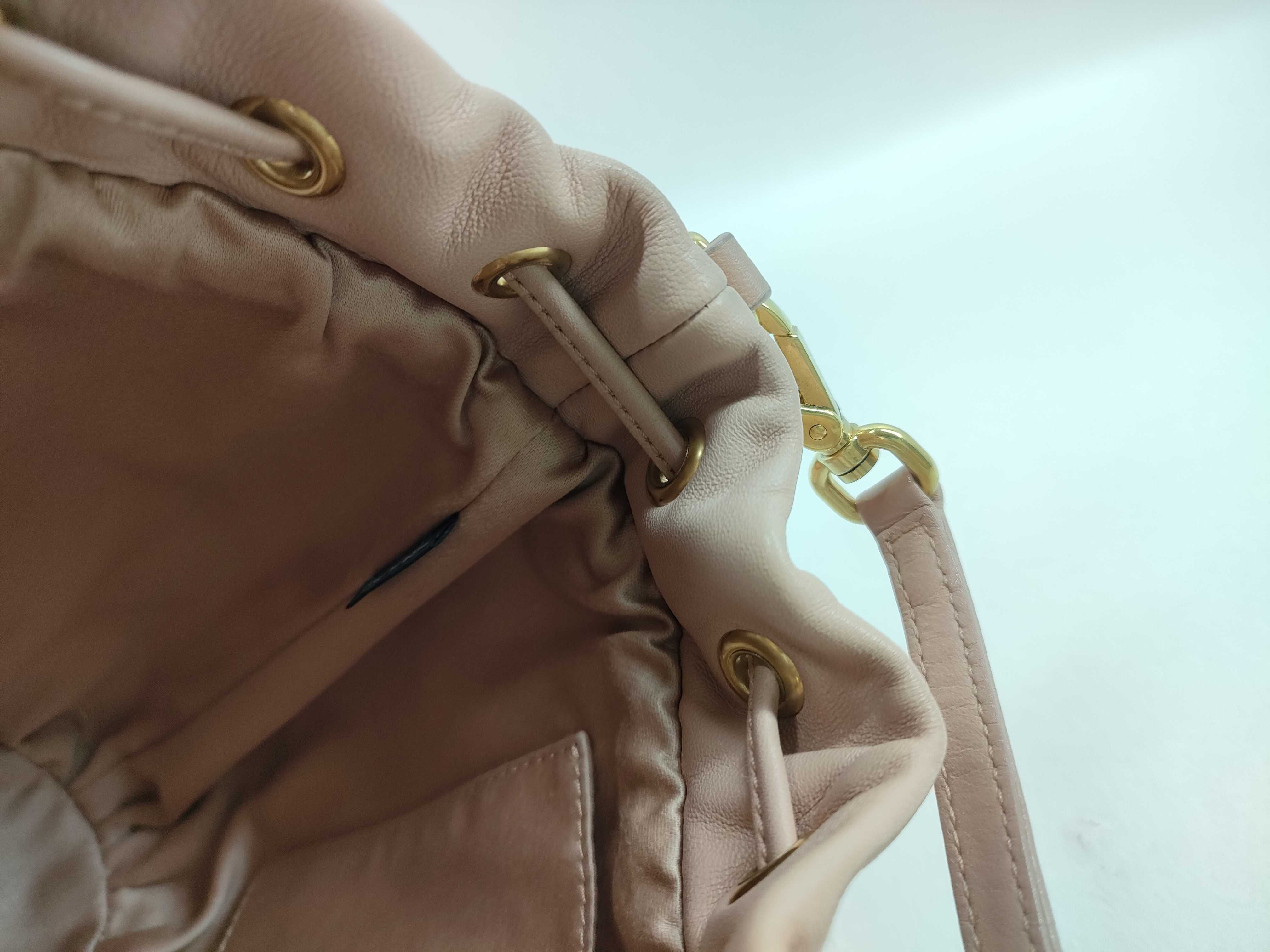 Matelassé Leather Bucket Bag — view 11