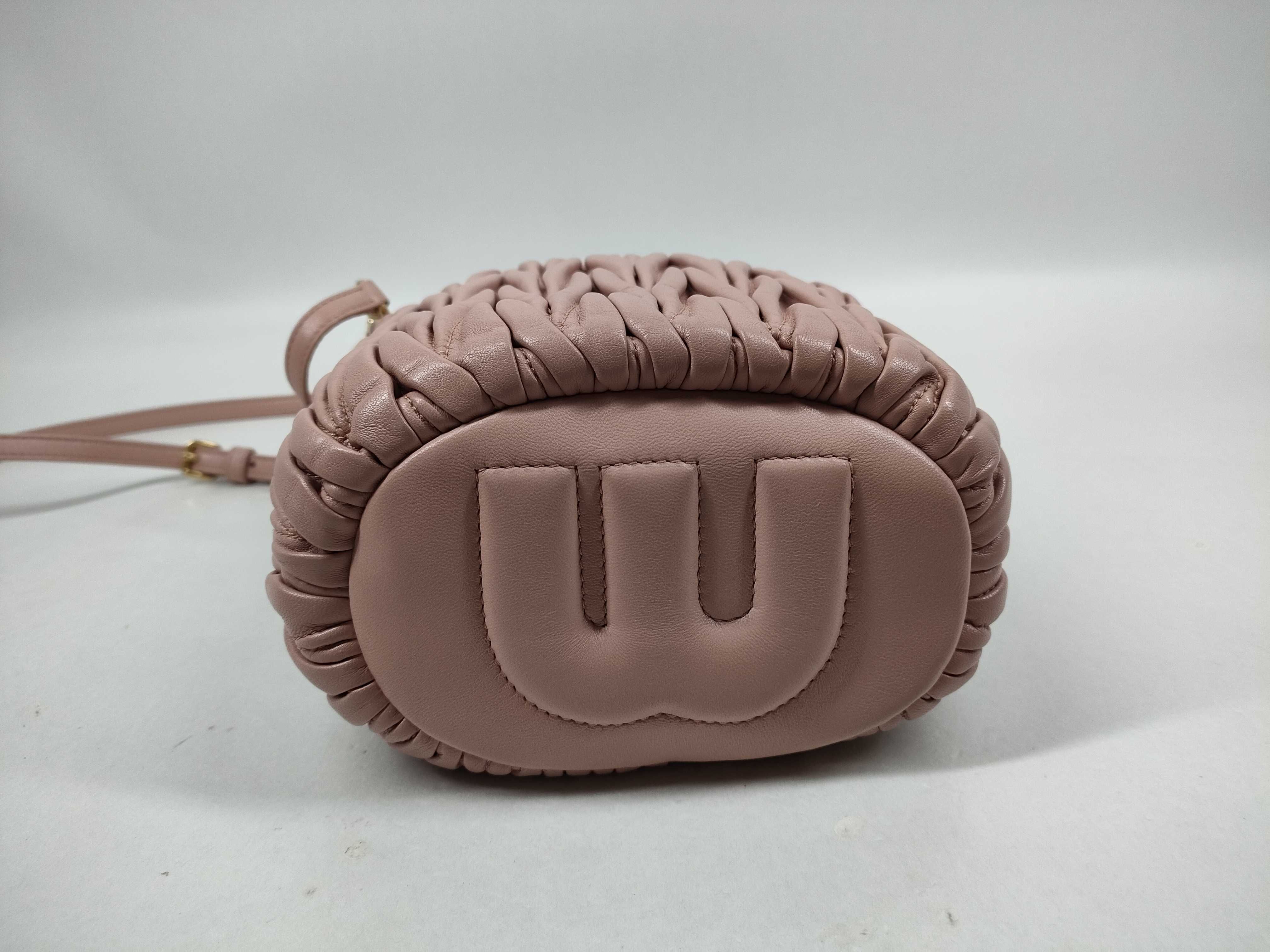 Matelassé Leather Bucket Bag — view 3