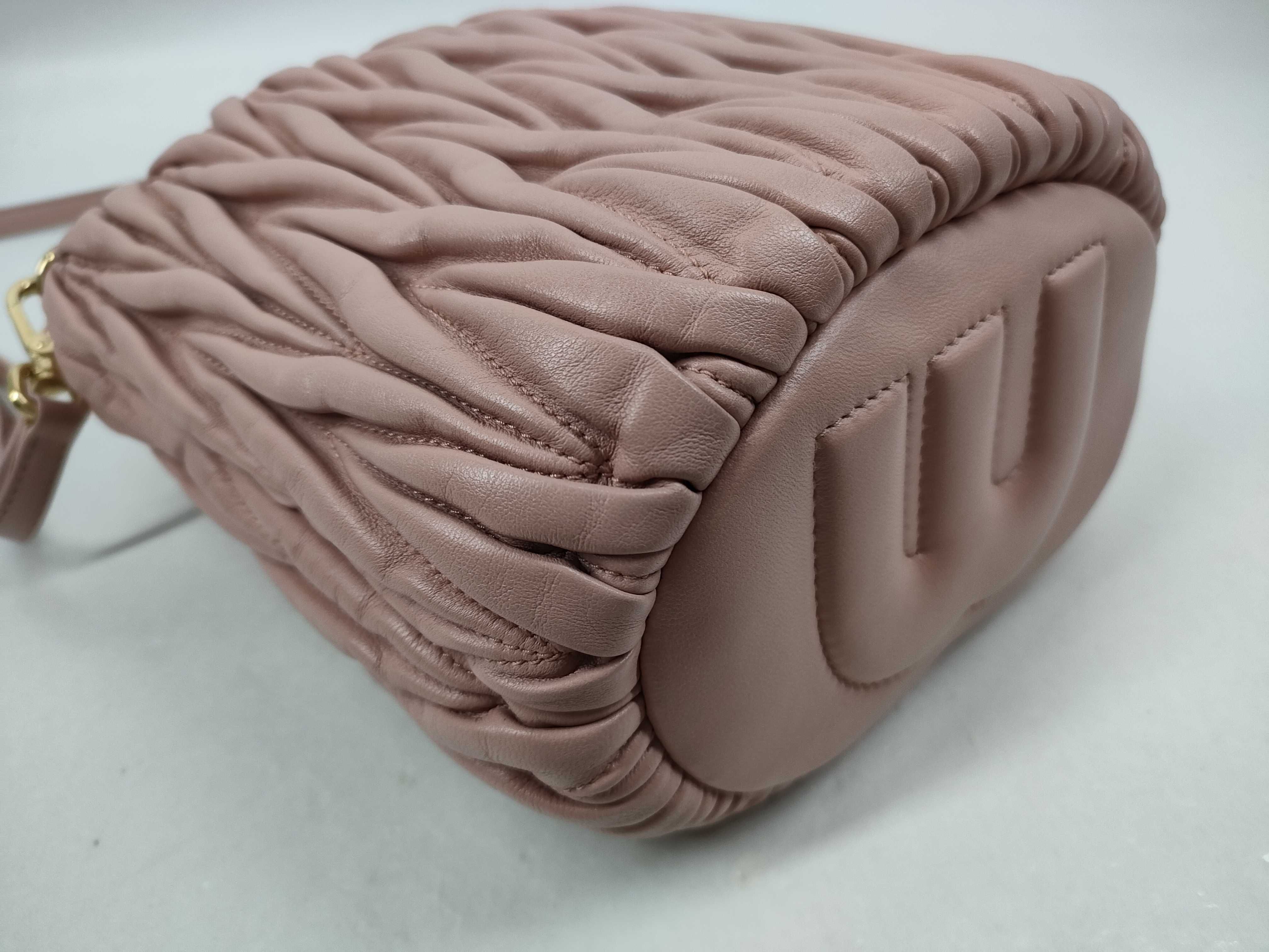 Matelassé Leather Bucket Bag — view 4