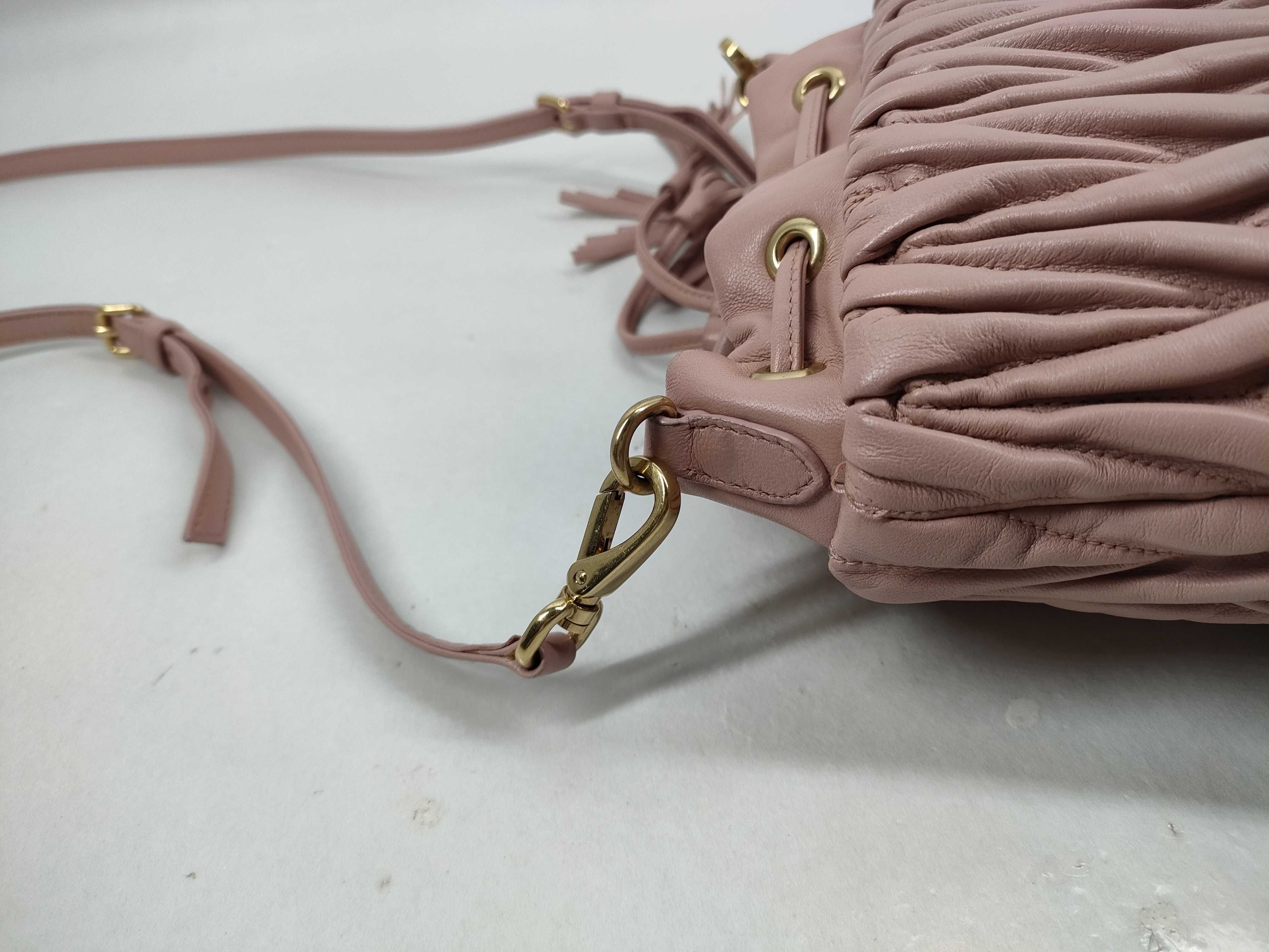 Matelassé Leather Bucket Bag — view 5