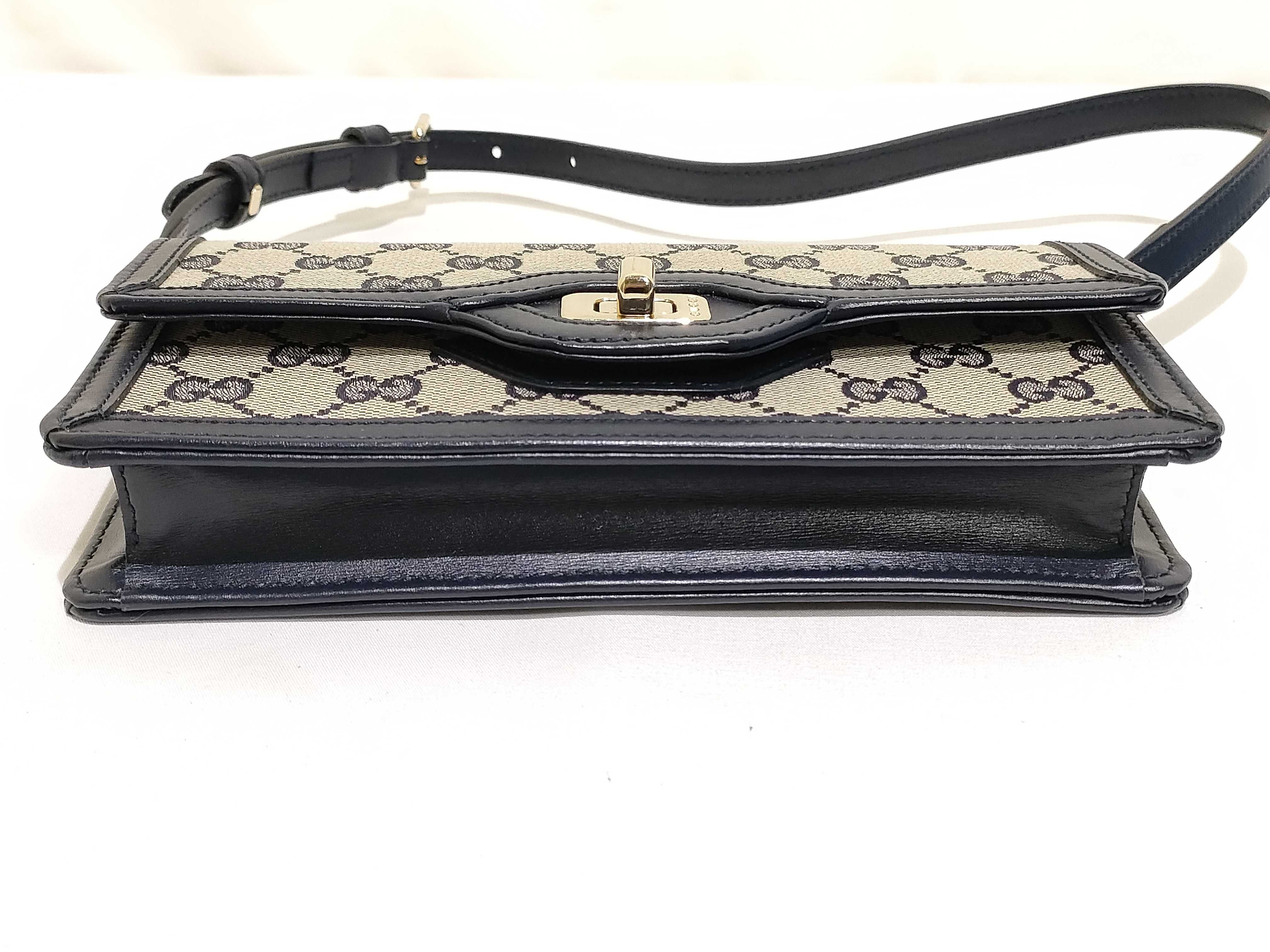 GG Canvas ID- Luce GG 18 Canvas Black Shoulder Bag GHW 790088-2149 Shoulder Bag — view 7