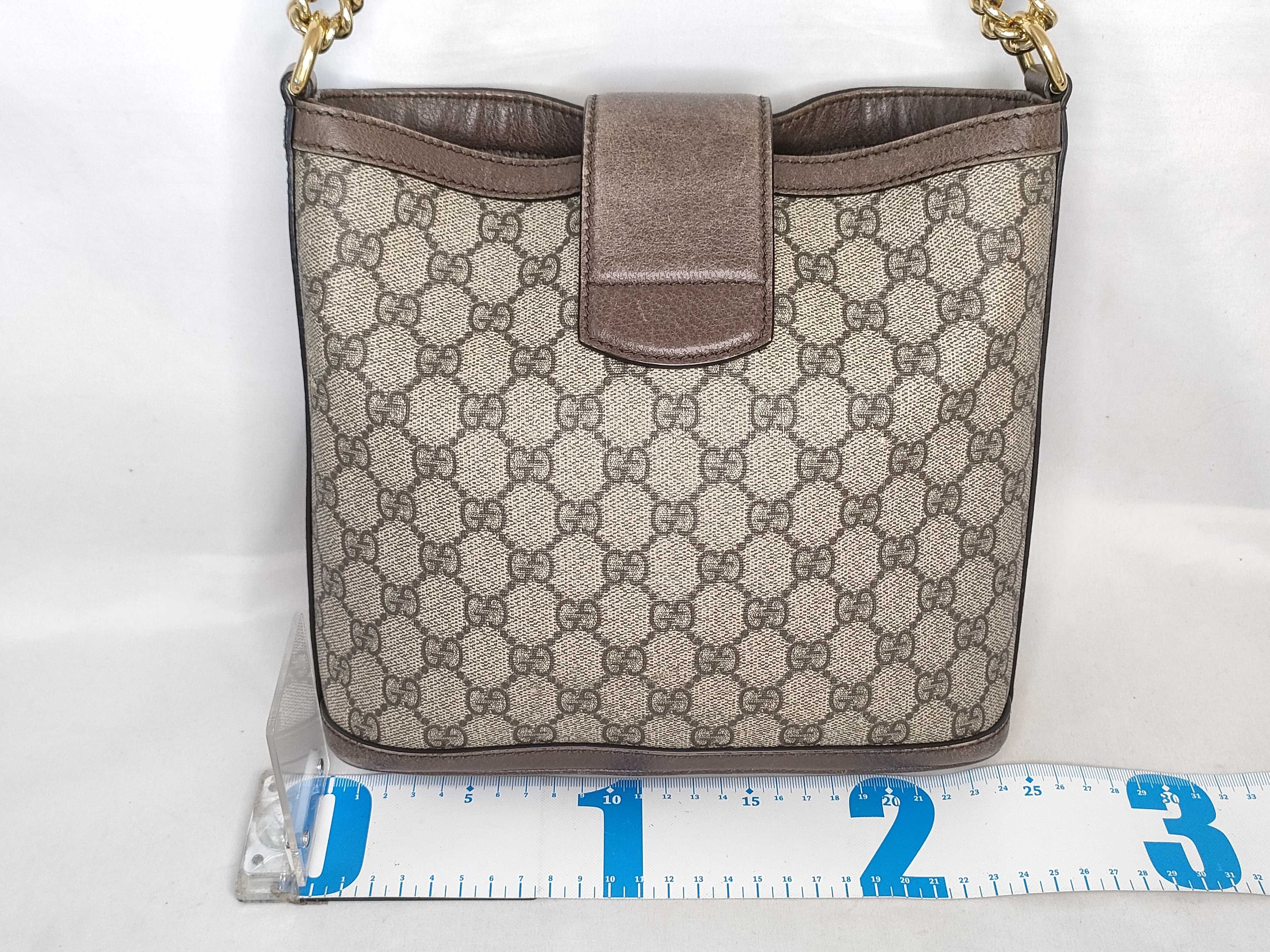 GG Supreme 499622 GG Supreme Dionysus Chain Shoulder Bag with Tiger Head Closure — view 2