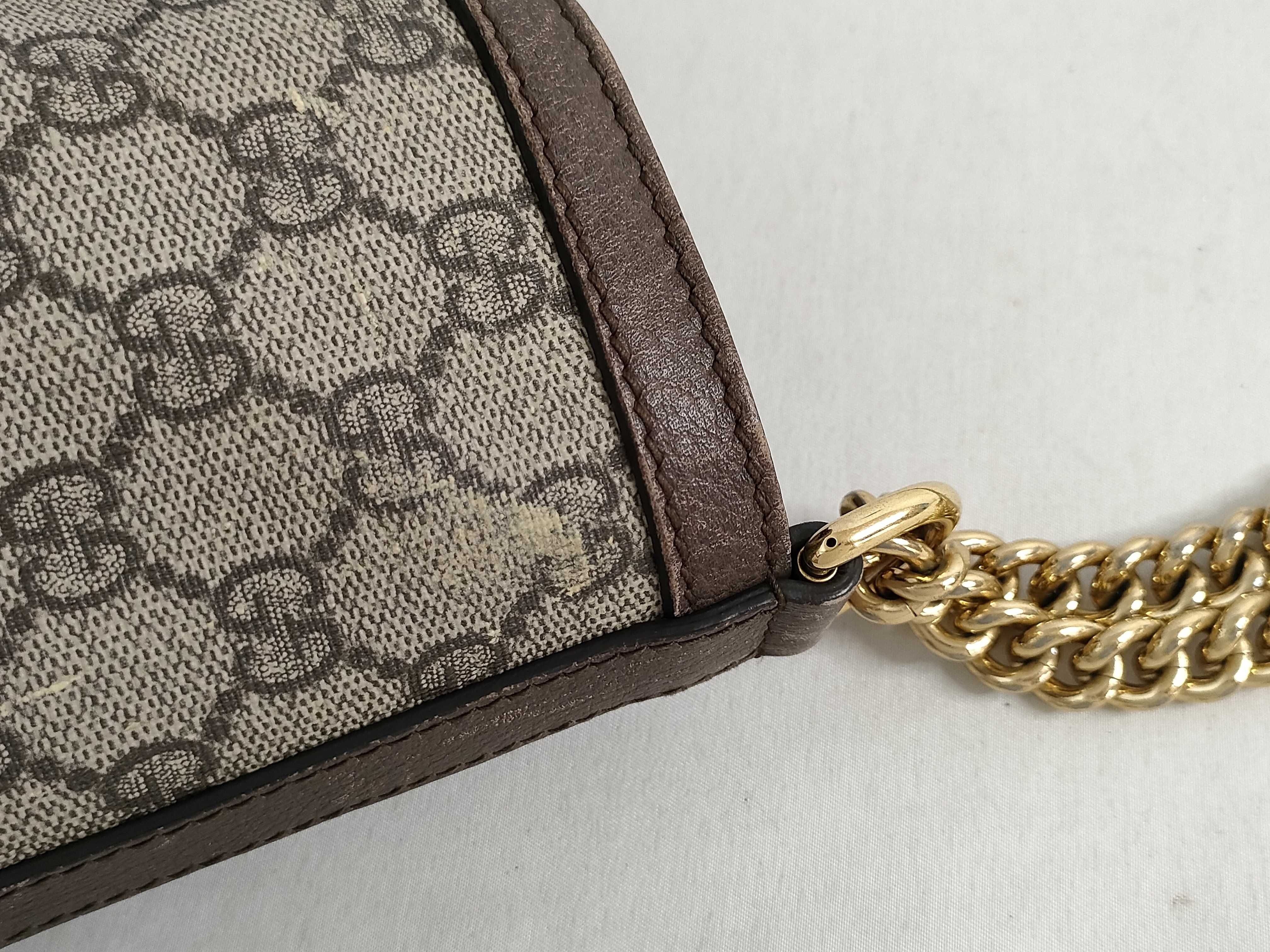 GG Supreme 499622 GG Supreme Dionysus Chain Shoulder Bag with Tiger Head Closure — view 5