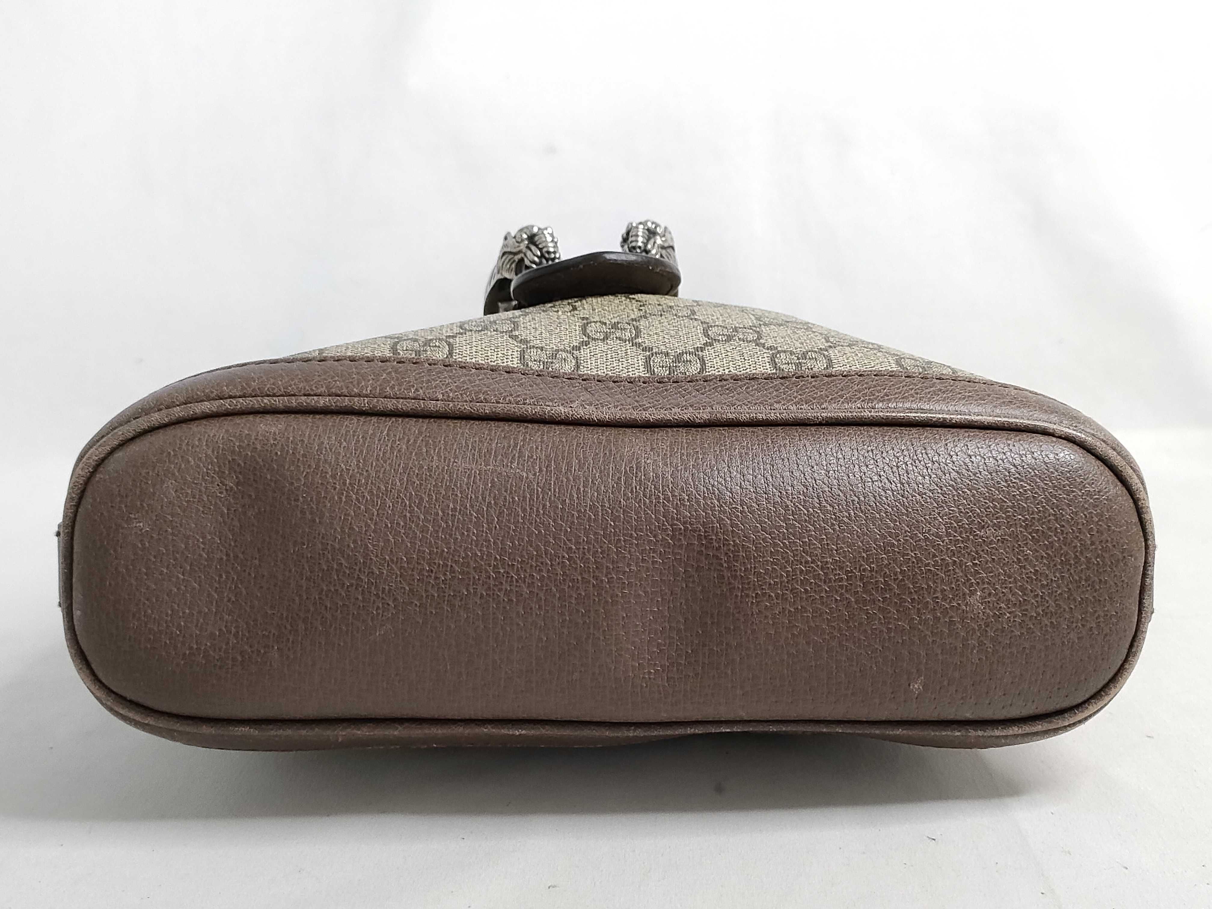 GG Supreme 499622 GG Supreme Dionysus Chain Shoulder Bag with Tiger Head Closure — view 7