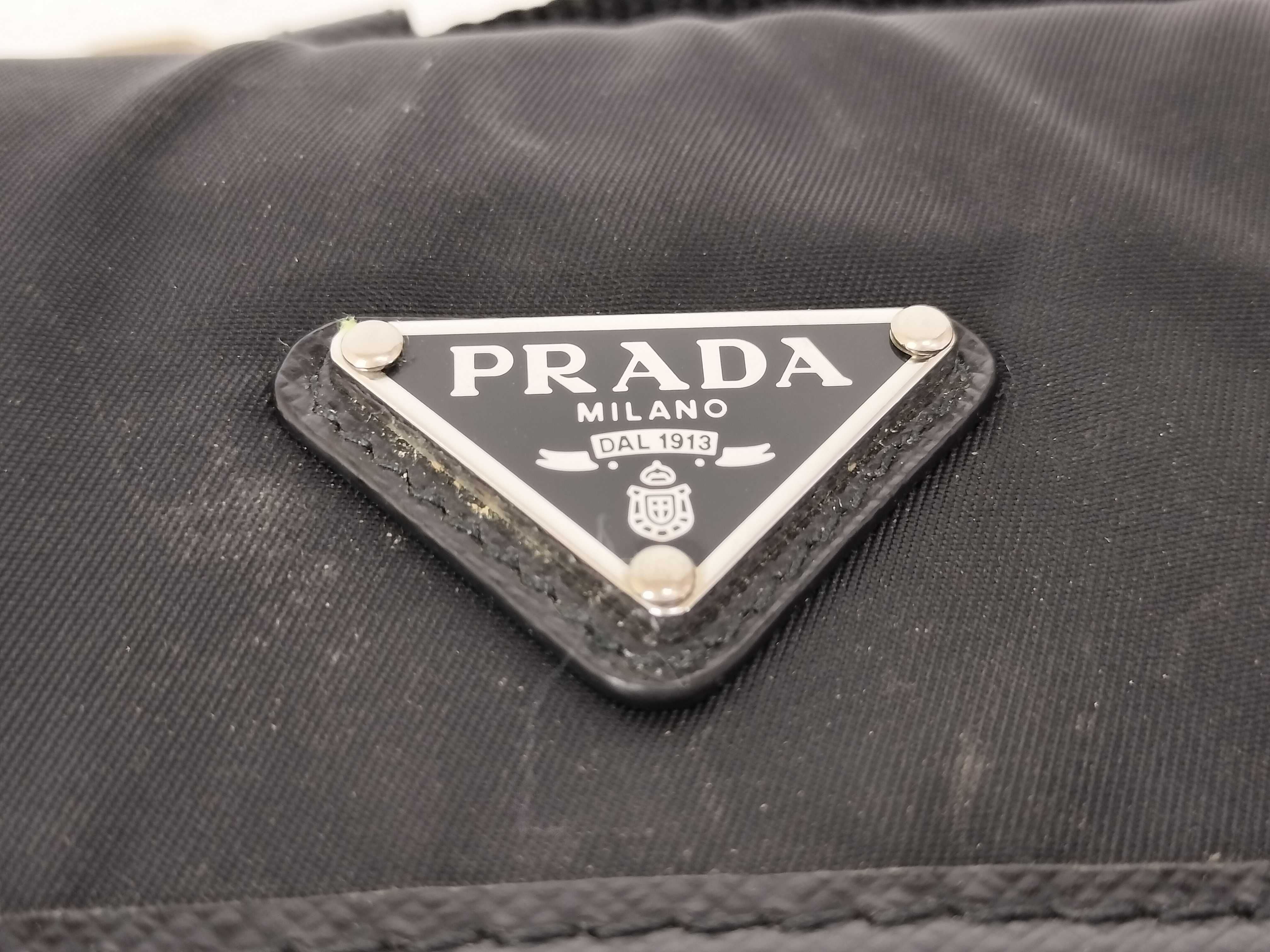Nylon Prada Pocono Shoulder Bag, Black — view 14
