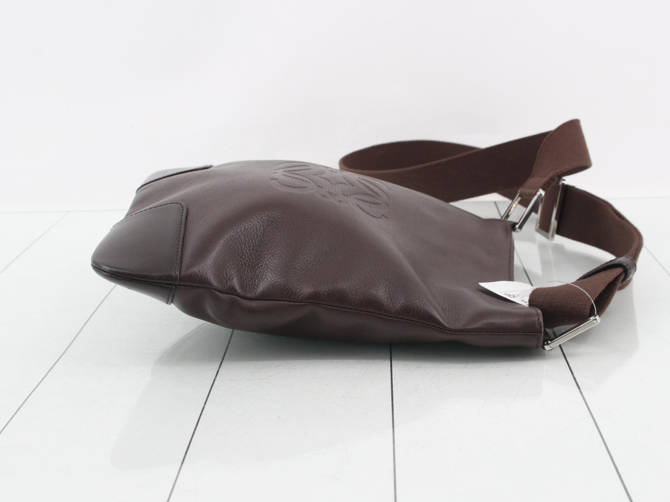 Anagram Shoulder Bag, Leather — view 3