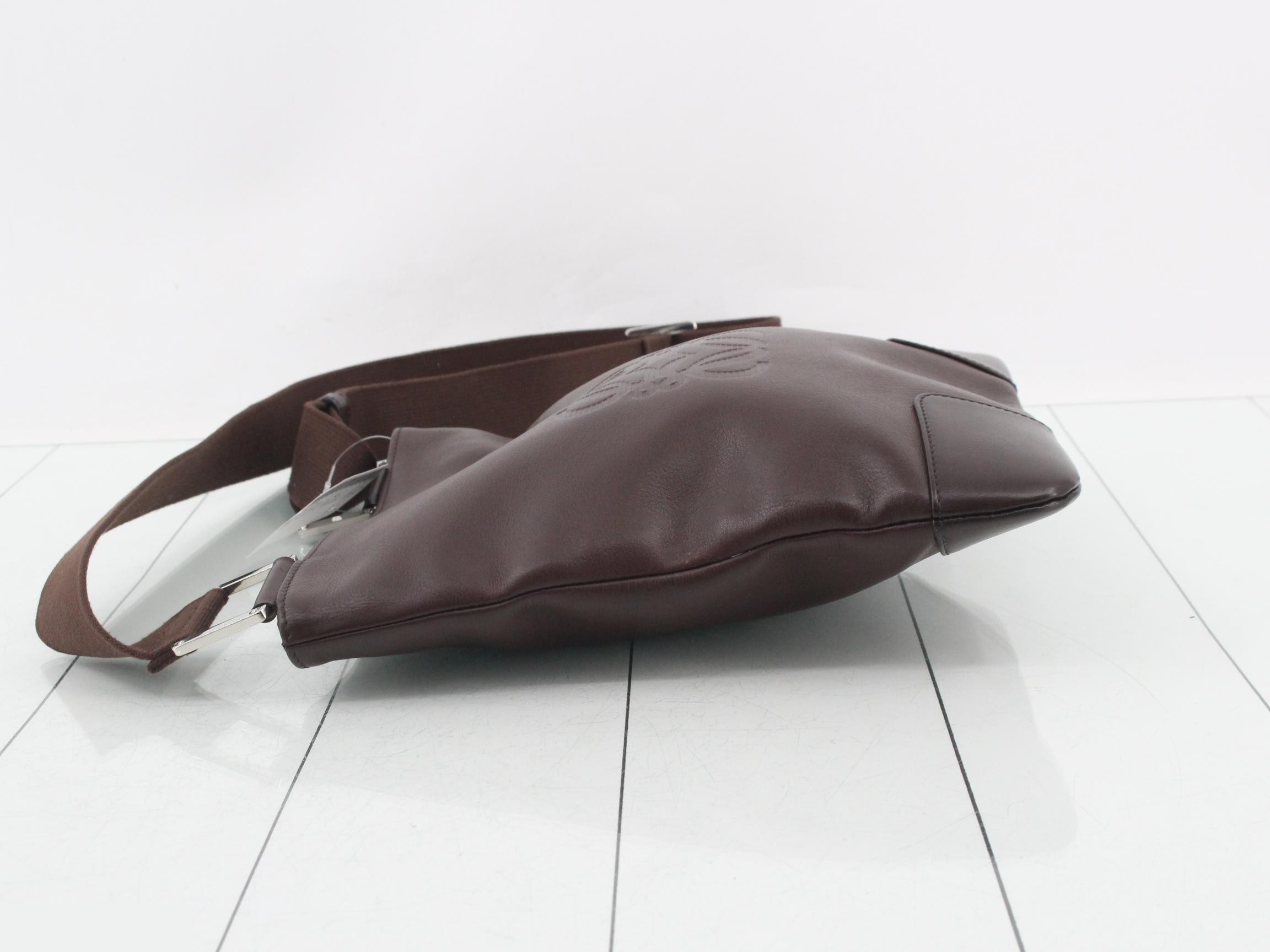 Anagram Shoulder Bag, Leather — view 4