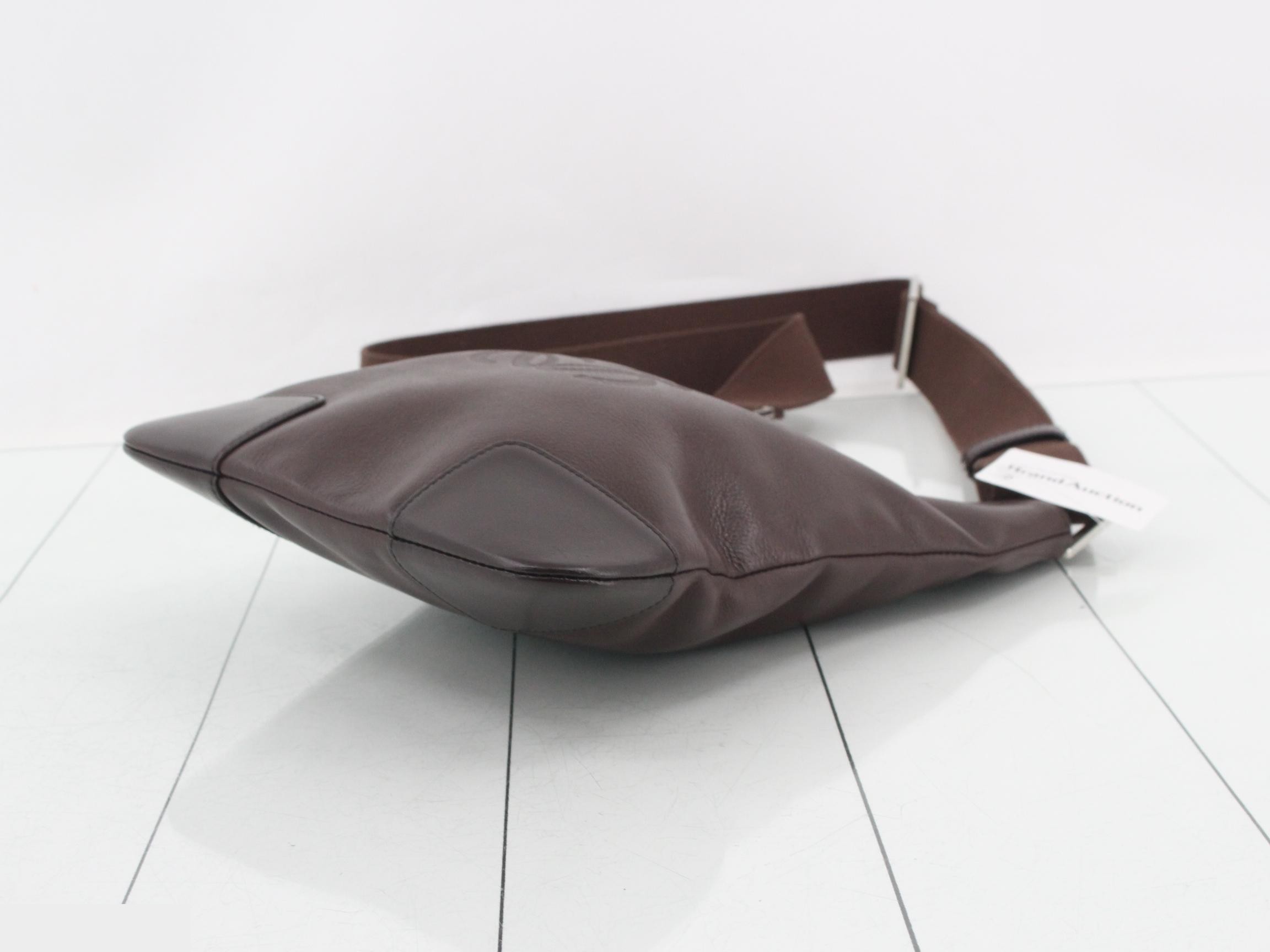 Anagram Shoulder Bag, Leather — view 6