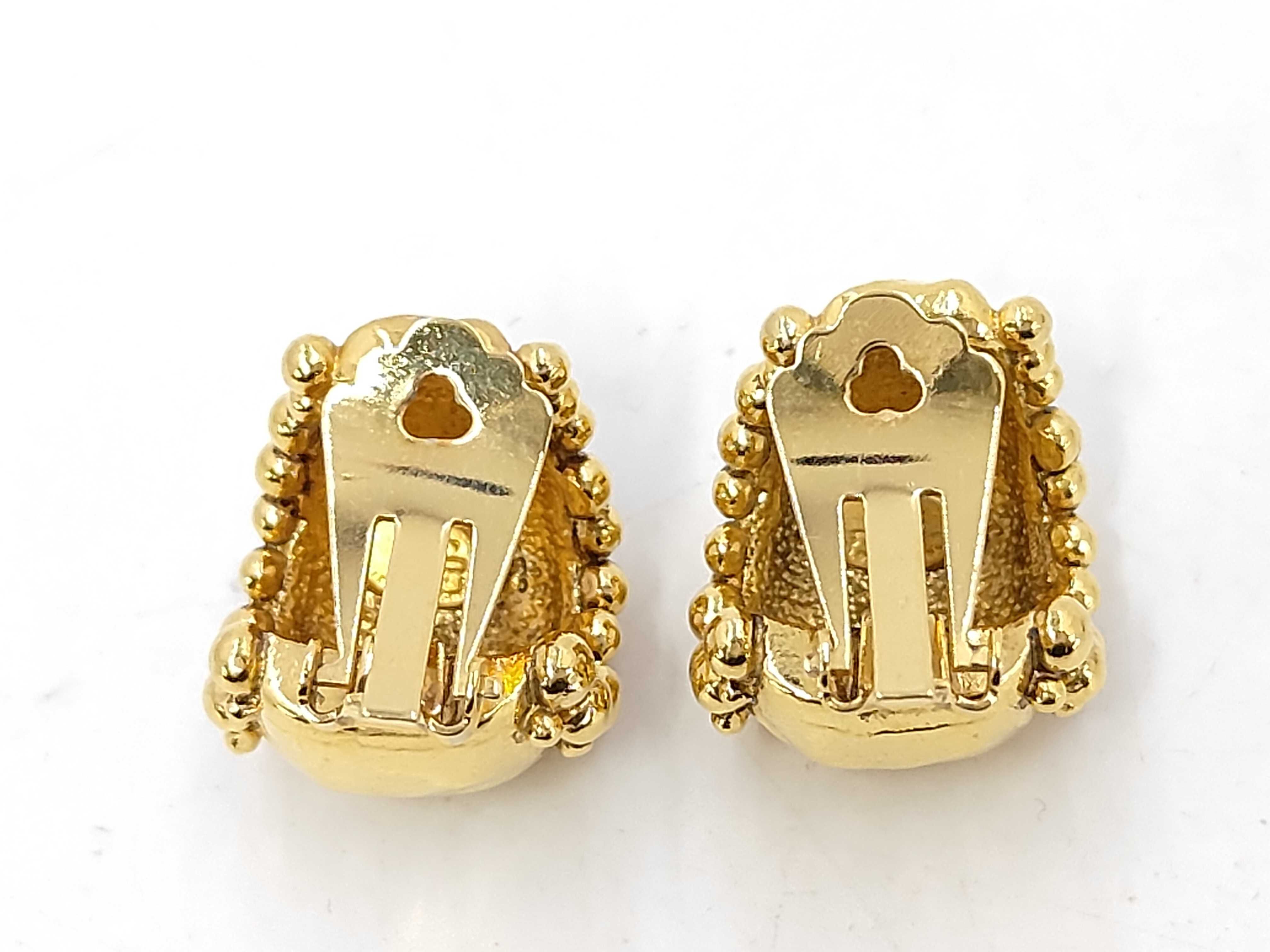 Dome Gold YG Earrings — view 2