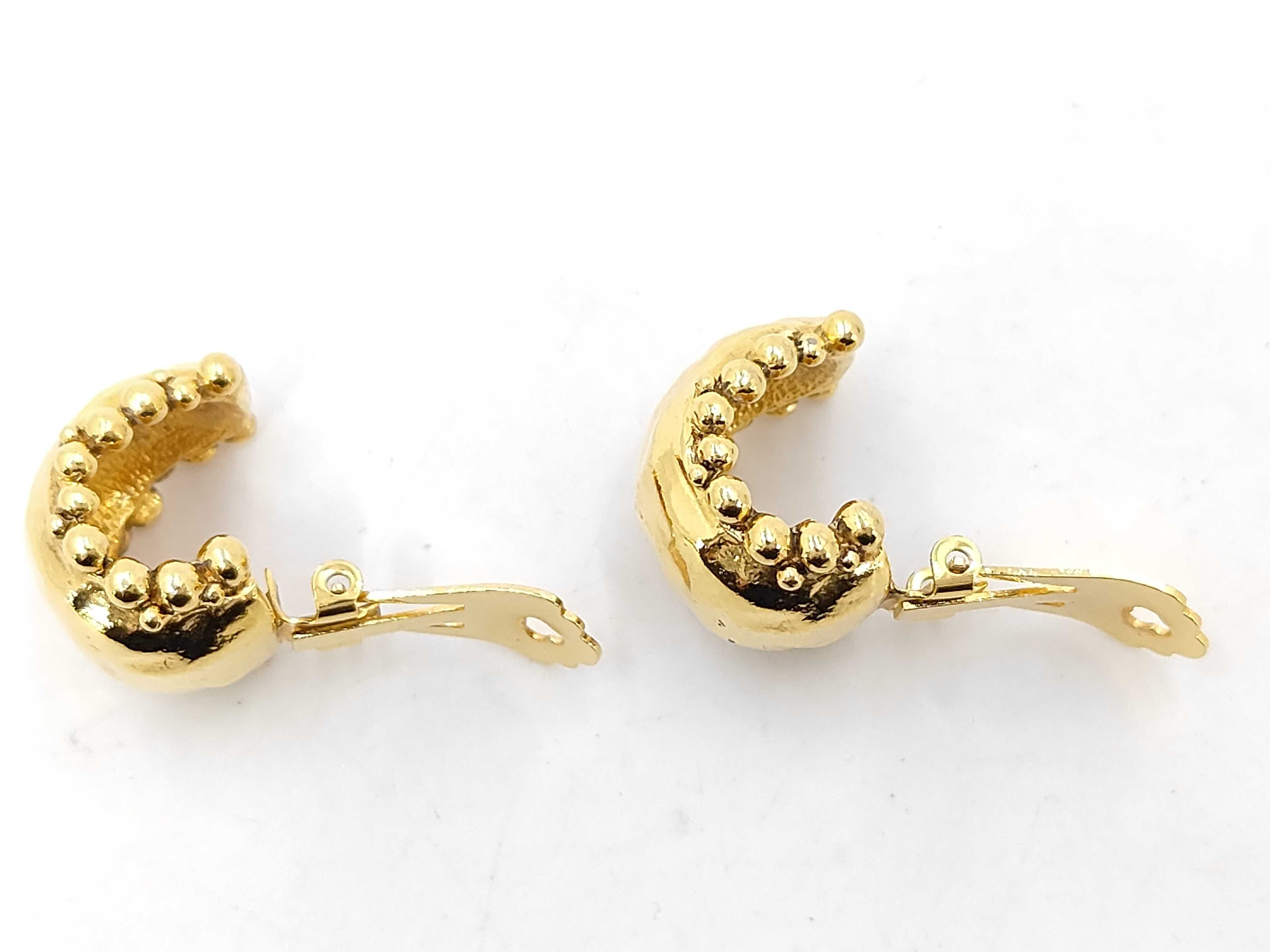 Dome Gold YG Earrings — view 3
