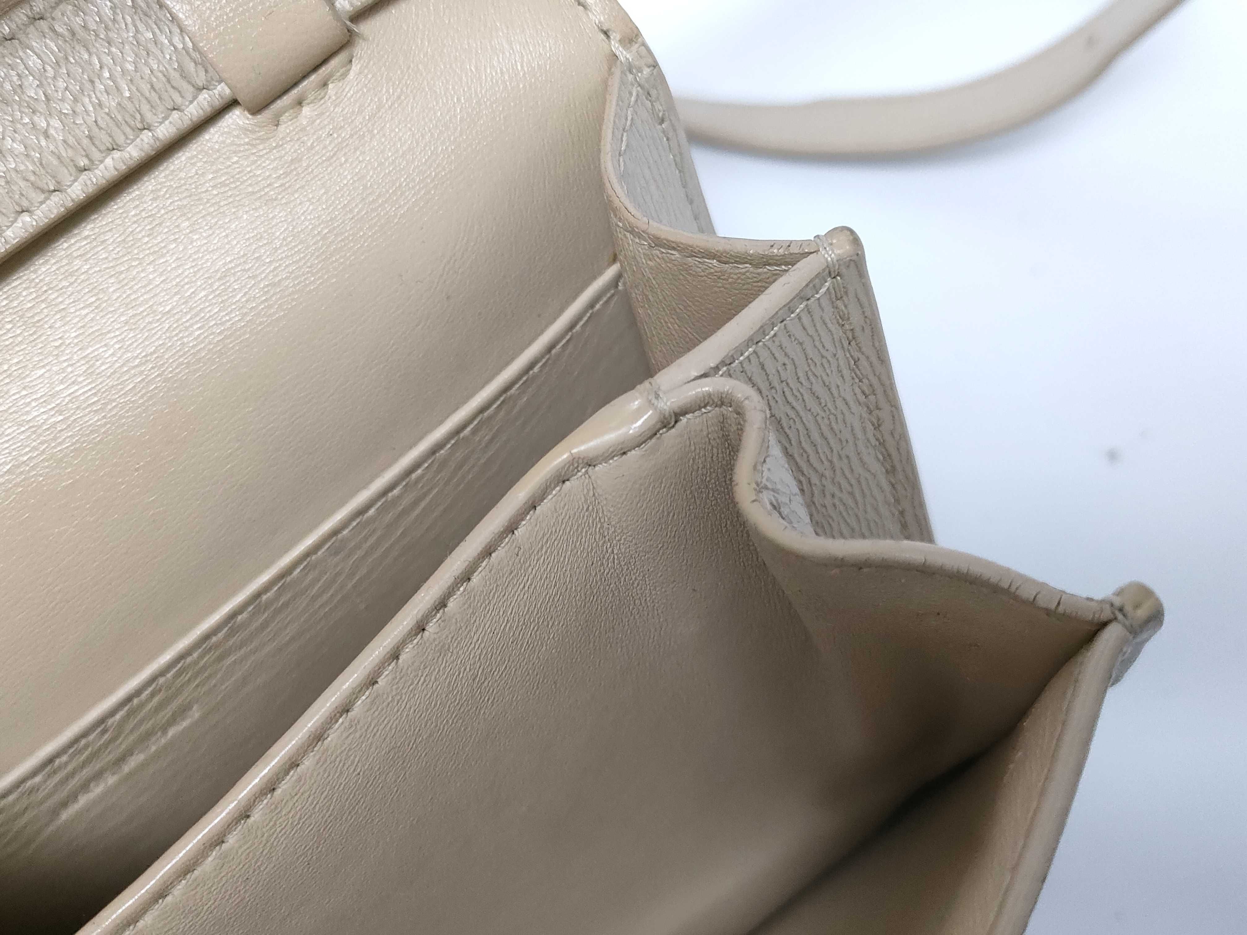 Classic Box Linen Color Calf Leather Small Shoulder Bag — view 11