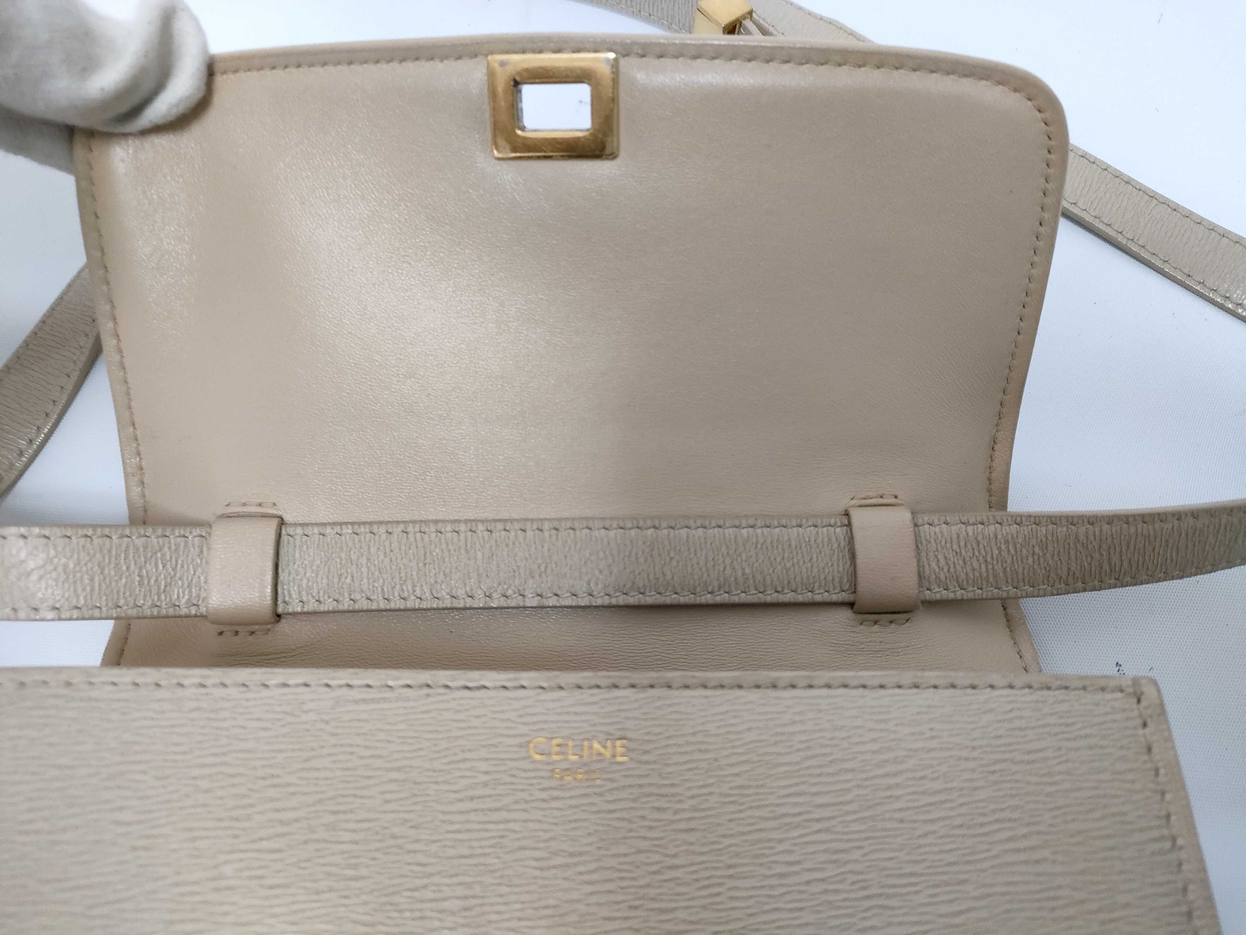 Classic Box Linen Color Calf Leather Small Shoulder Bag — view 12