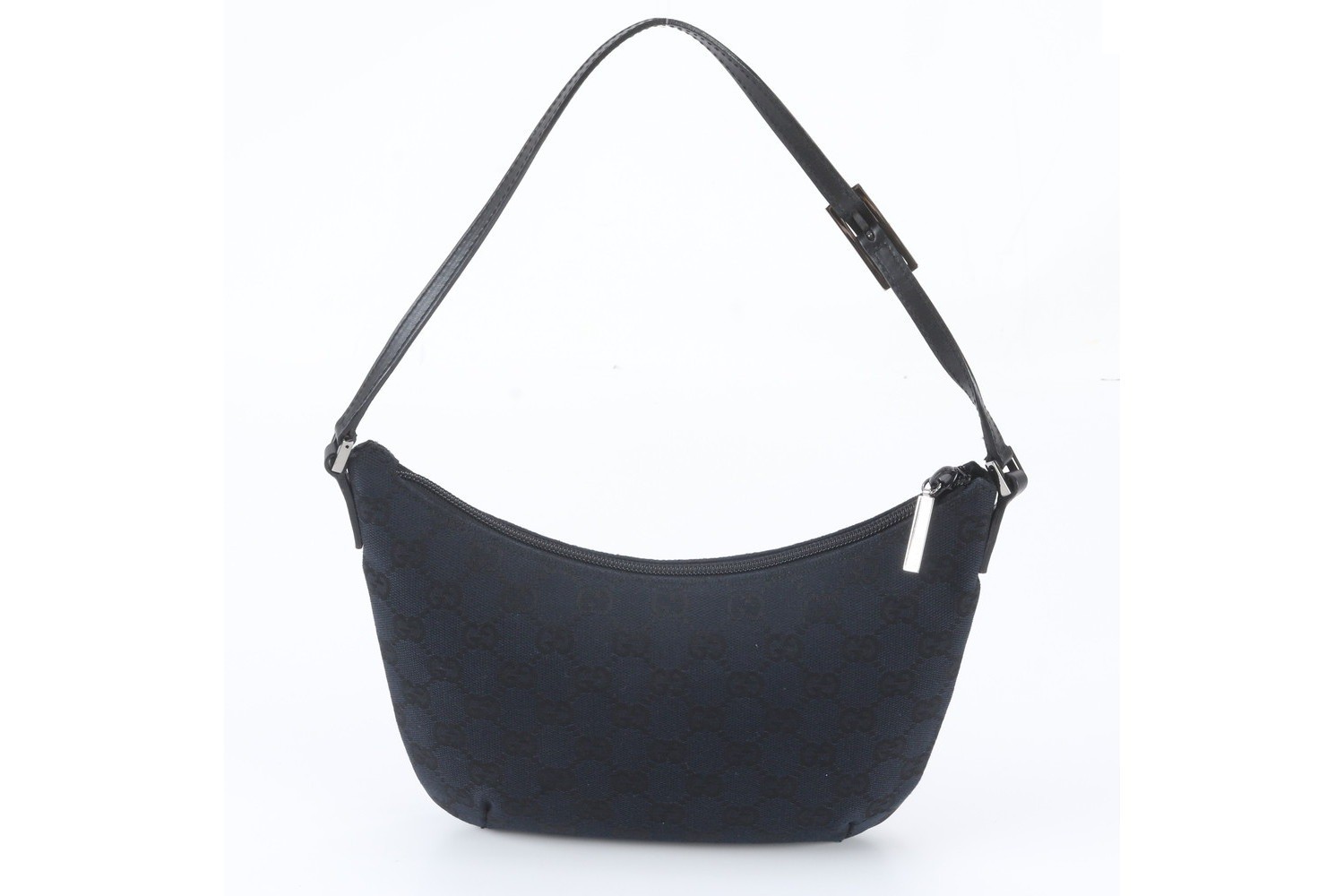 GG Canvas Leather Shoulder Bag — view 3