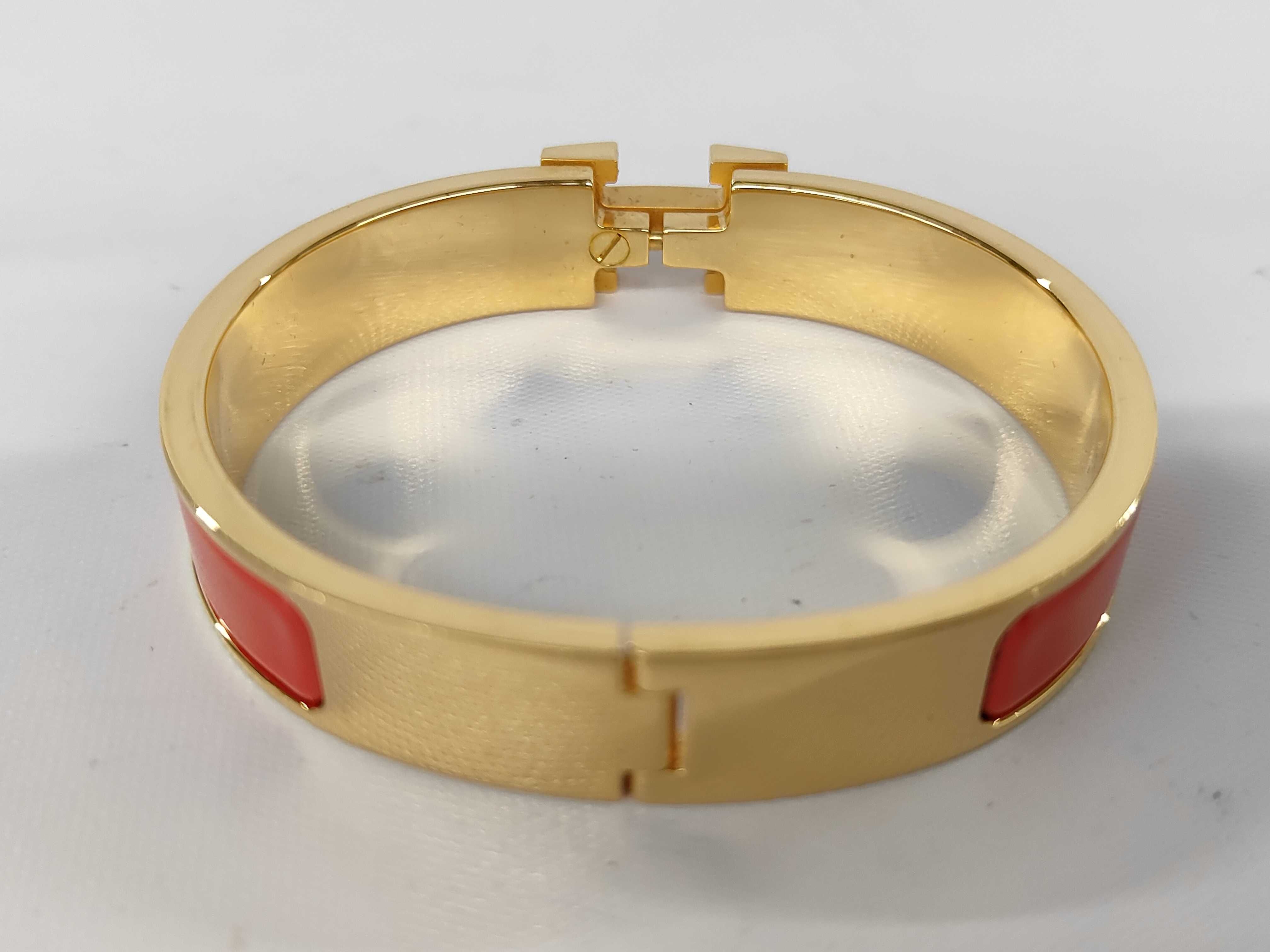 Red GP Hardware Click H Bracelet/Bangle — view 2