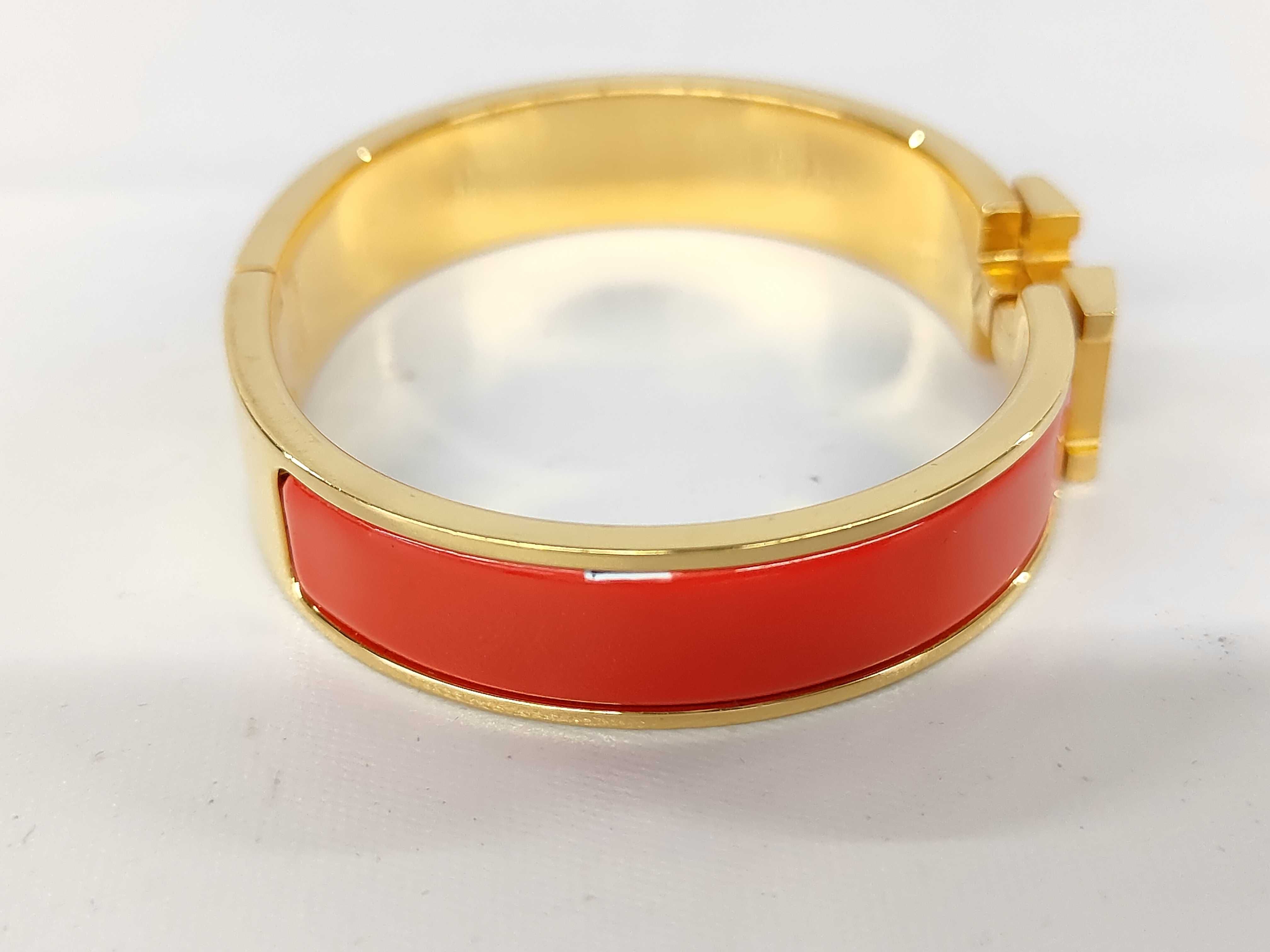 Red GP Hardware Click H Bracelet/Bangle — view 3