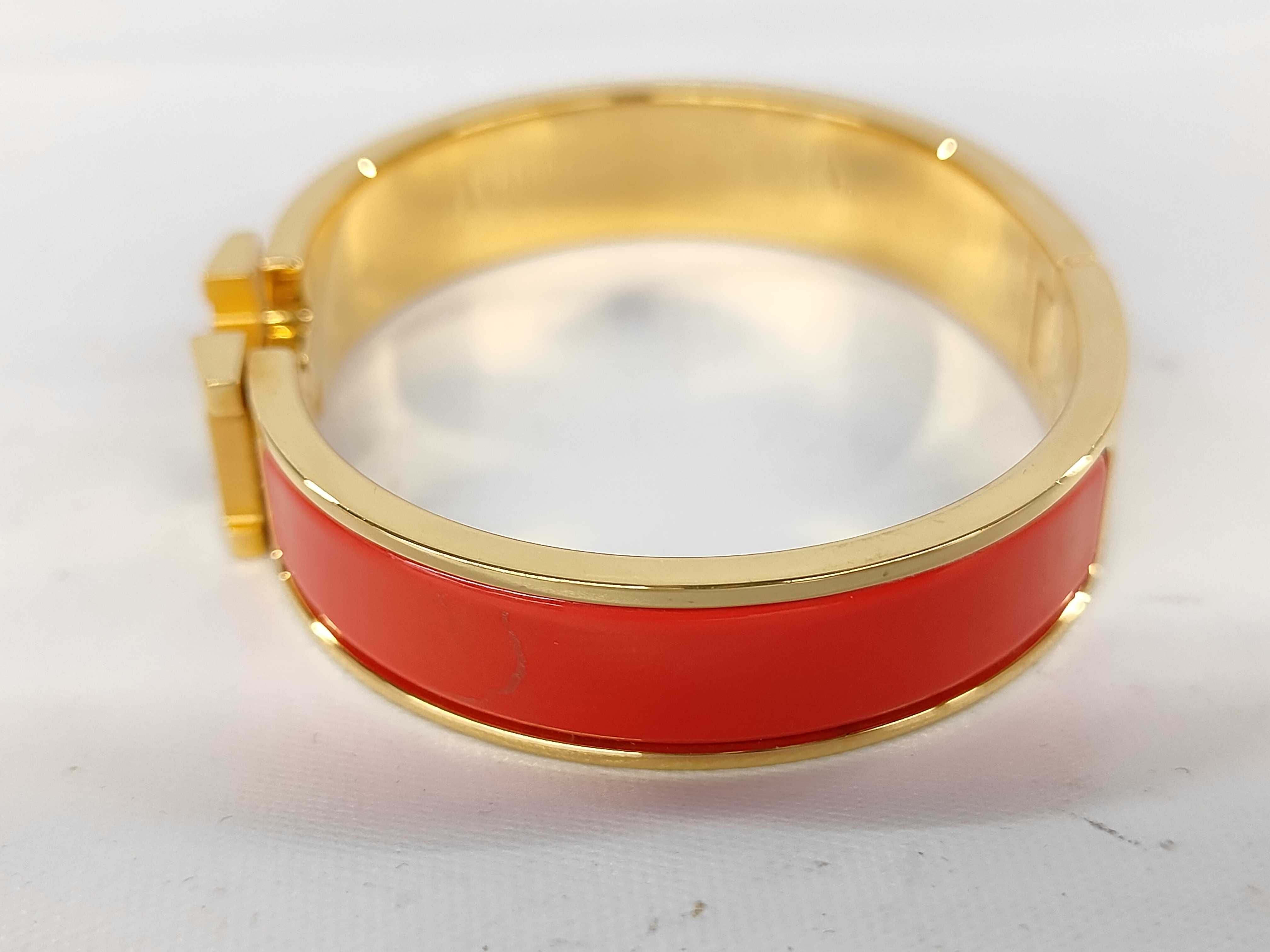 Red GP Hardware Click H Bracelet/Bangle — view 4