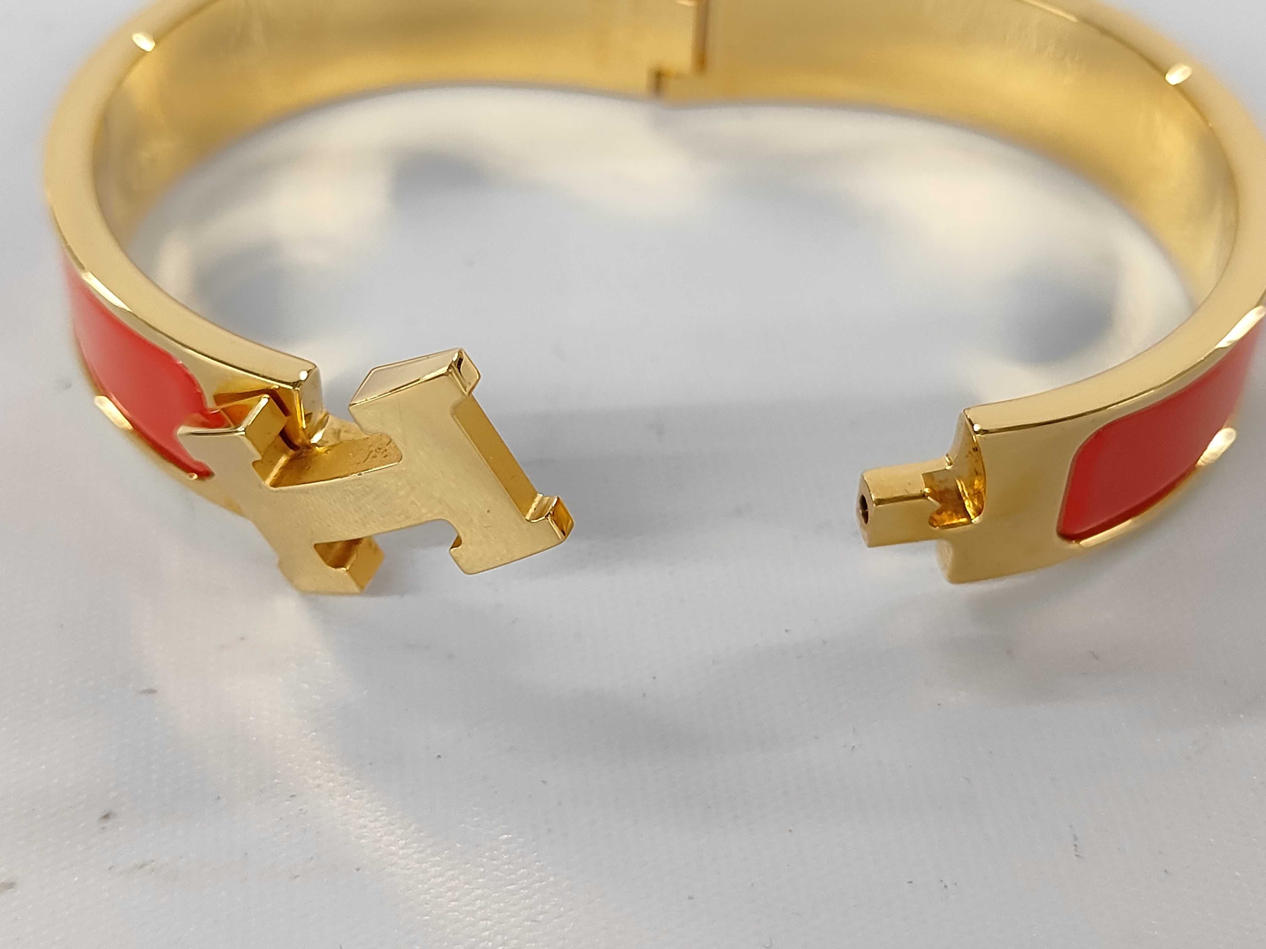 Red GP Hardware Click H Bracelet/Bangle — view 5