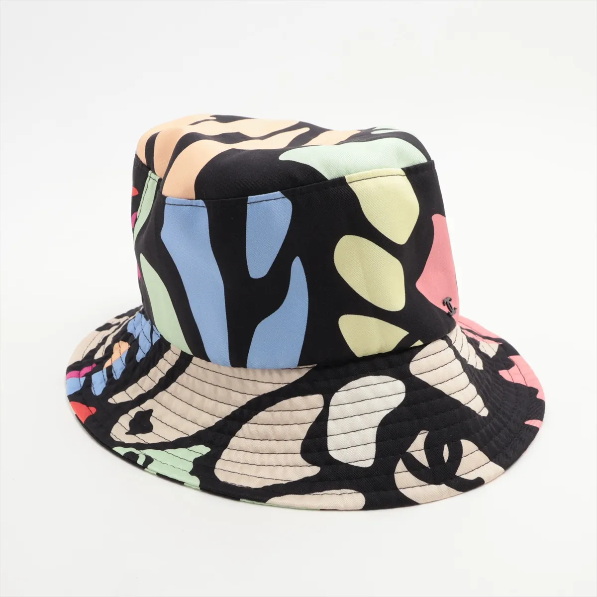 Coco Mark Hat, Size M, Silk, Multicolor, — view 2