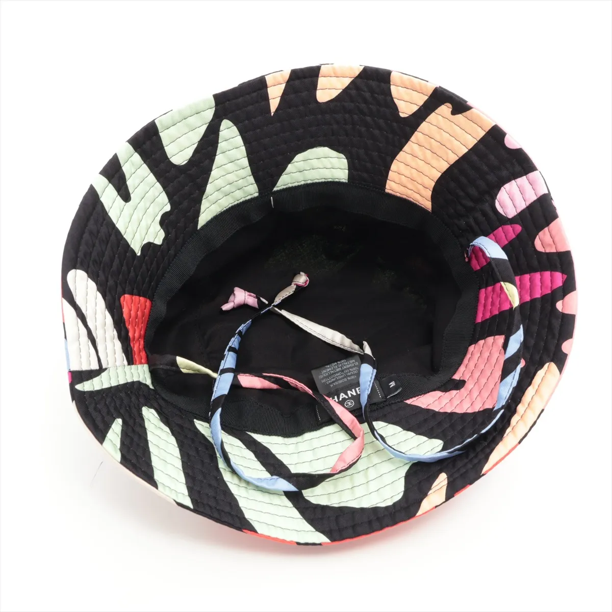 Coco Mark Hat, Size M, Silk, Multicolor, — view 4